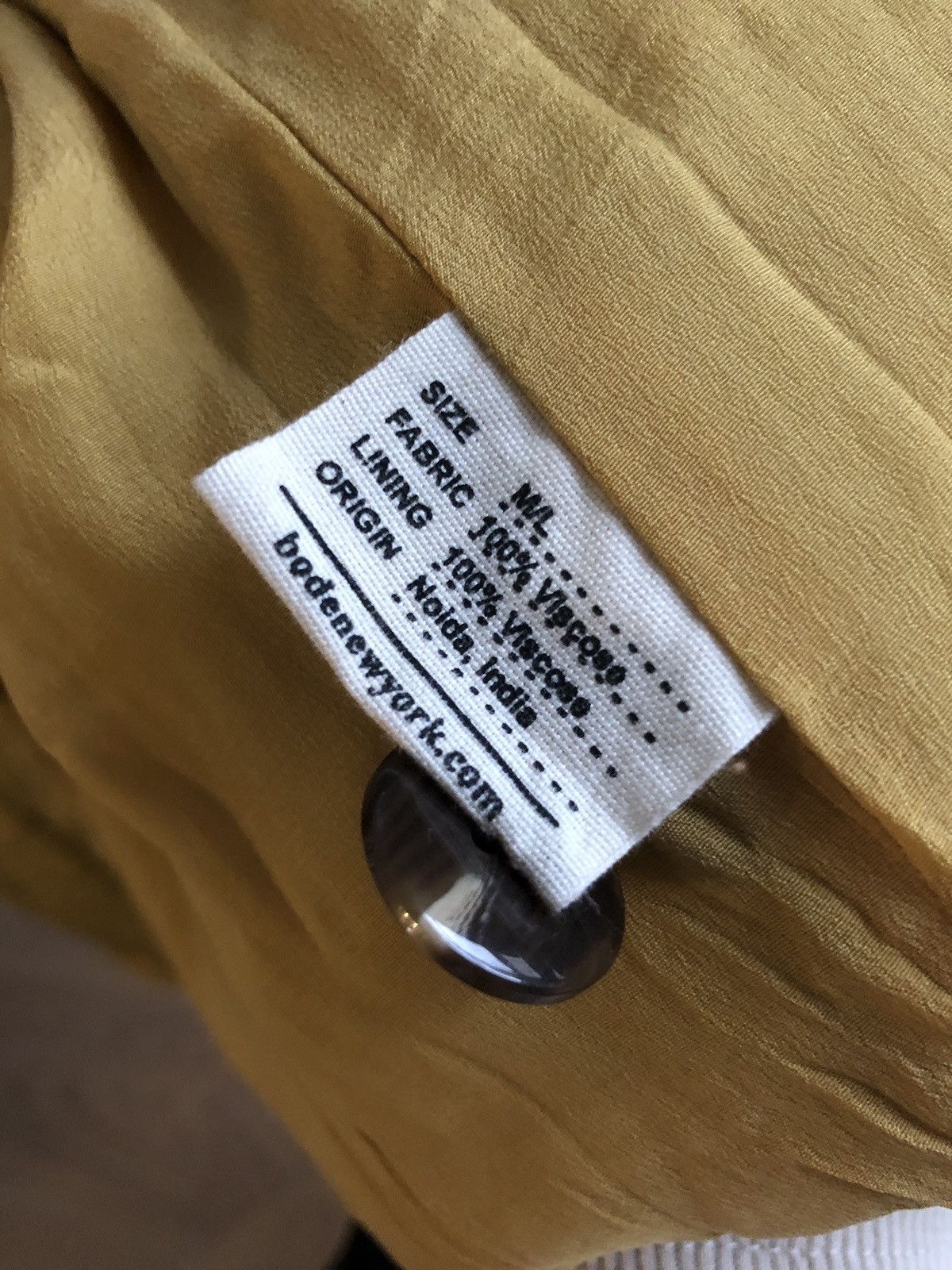 Bode Botanic Shadow quilt jacket M/L yellow green new with tags Size US L / EU 52-54 / 3 - 4 Thumbnail