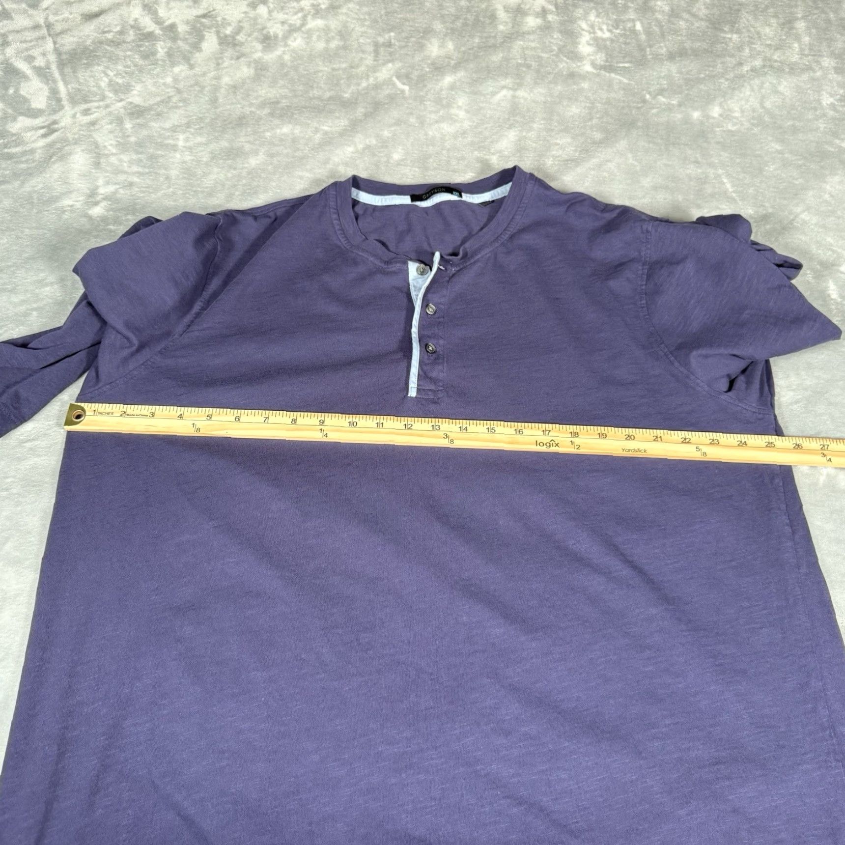 Vintage Greyson Golf Henley Shirt Mens 2XL Round Neck Long Sleeve Cotton Blue Size US XXL / EU 58 / 5 - 7 Thumbnail