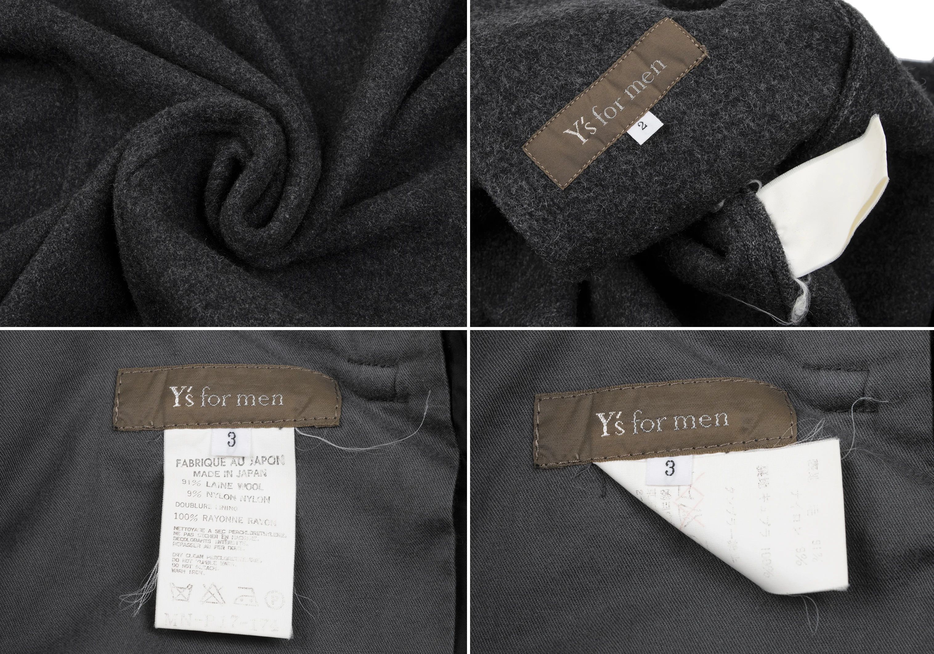Jean Paul Gaultier Melton Wool Suit Set in Gray Size 2 3 Size US M / EU 48-50 / 2 - 20 Thumbnail