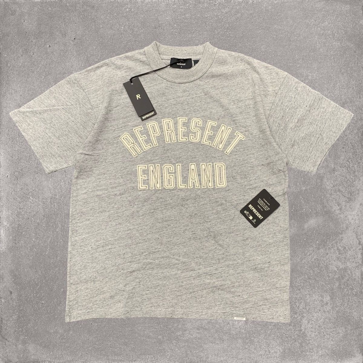 Represent Clo. Represent Small Tee England Graphic Grey T-Shirt Size US S / EU 44-46 / 1 - 1 Thumbnail