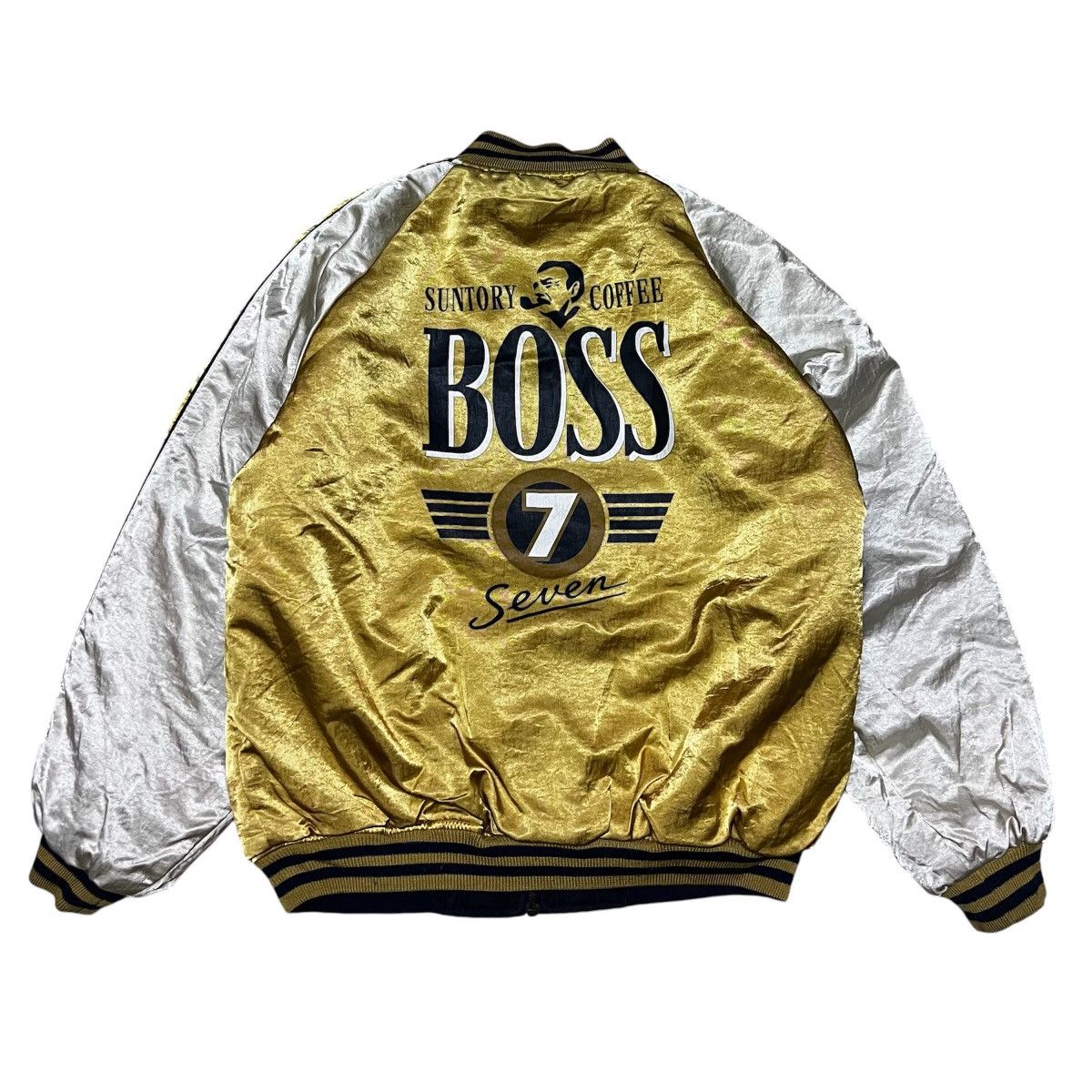 Japanese Brand Suntory Boss Coffee Big Logo Bomber Jacket Reversible Size US M / EU 48-50 / 2 - 1 Thumbnail