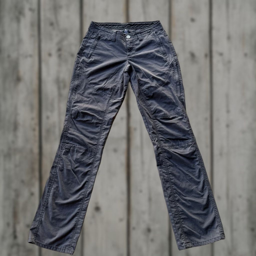 Vintage Kuhl Pants Women 4 Gray Spire Roll Up Outdoor Hike Climb Basic Stretch Chino Size 27" / US 4 / IT 40 - 1 Thumbnail