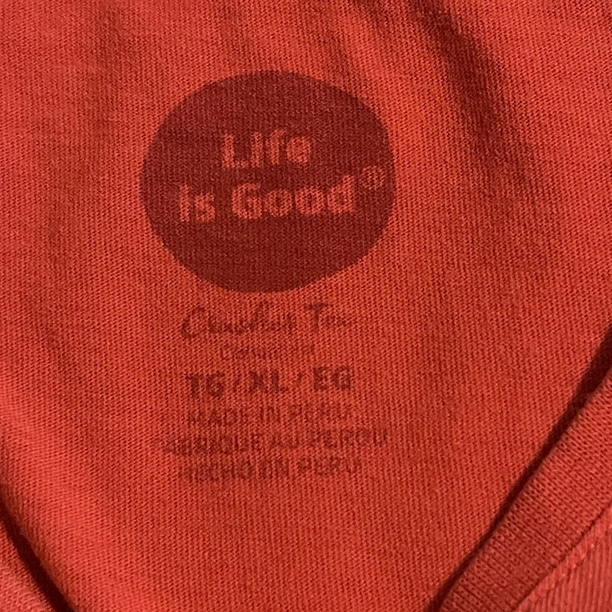 Life is Good Life Is Good Shirt Women XL Pink Crusher Tee USA Flag V-Neck Size XL / US 12-14 / IT 48-50 - 3 Thumbnail