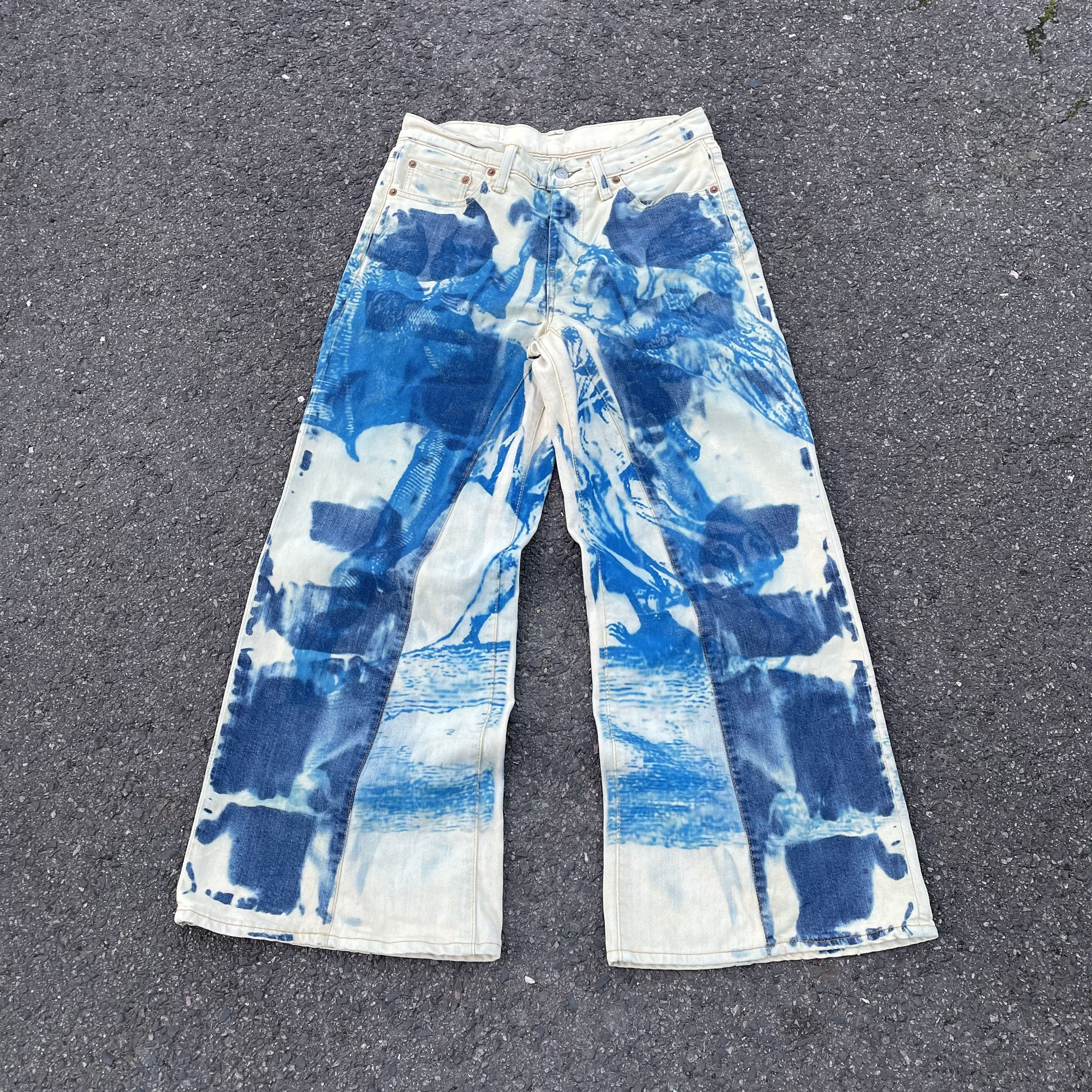 Levi's Custom baggy Levi's Jeans japanese style art Y2K Grunge Alt Size US 30 / EU 46 - 8 Thumbnail