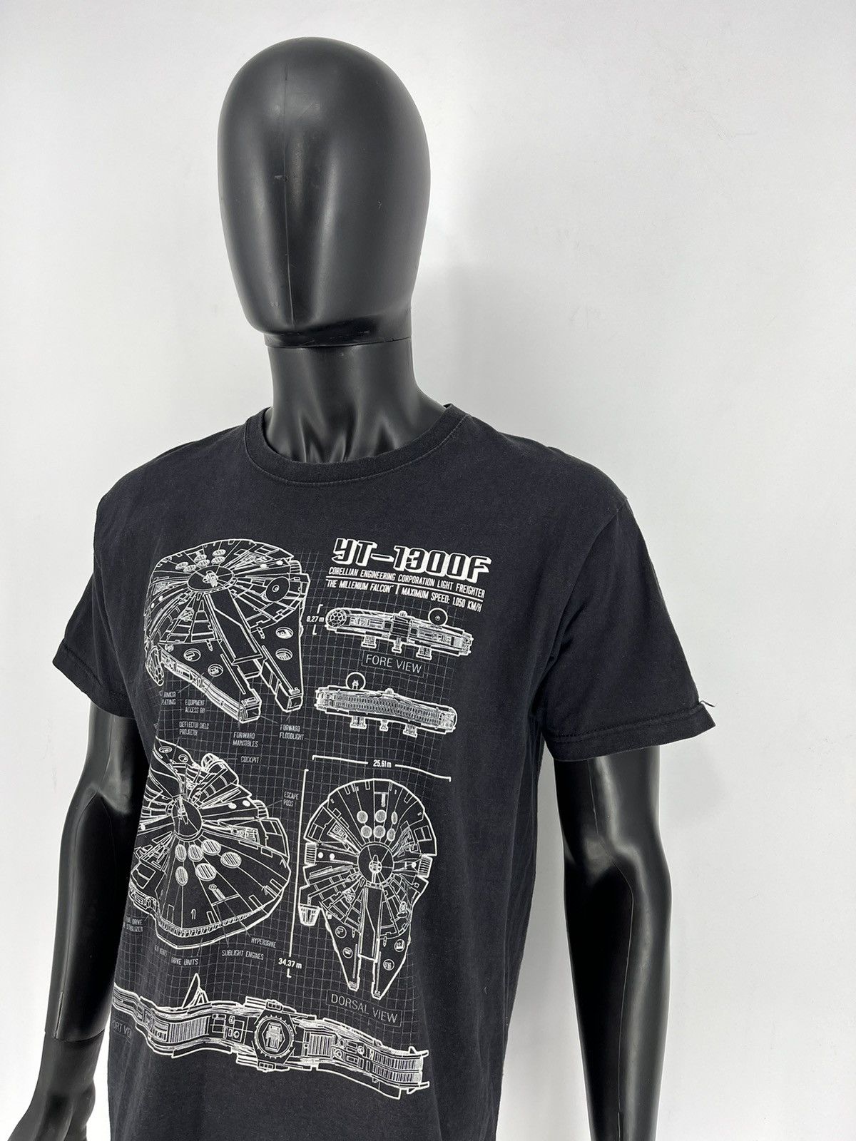 Star Wars × Vintage Vintage Star Wars Millennium Falcon Size Large Black Men’s Size US L / EU 52-54 / 3 - 4 Thumbnail