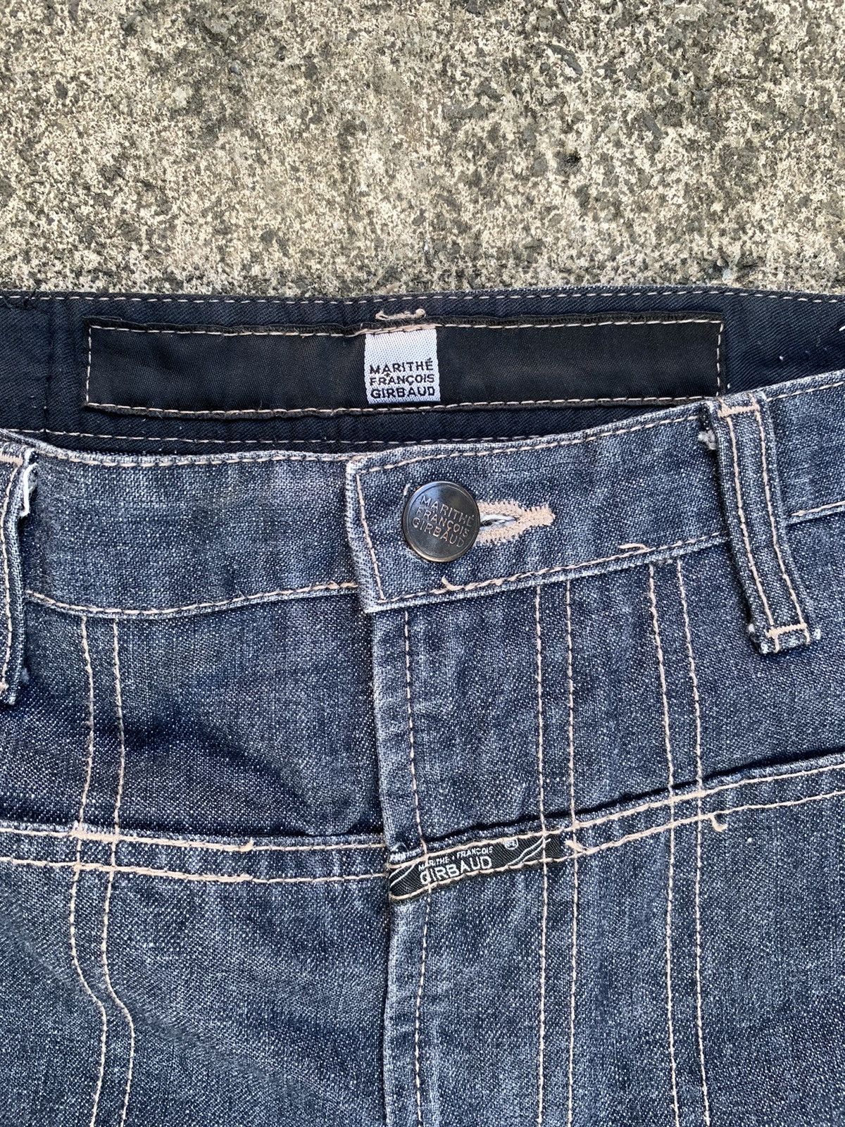 Marithe + Francois Girbaud MFG Marithe Franchois Girbaud Double Knee Selvedge Size US 29 - 3 Thumbnail
