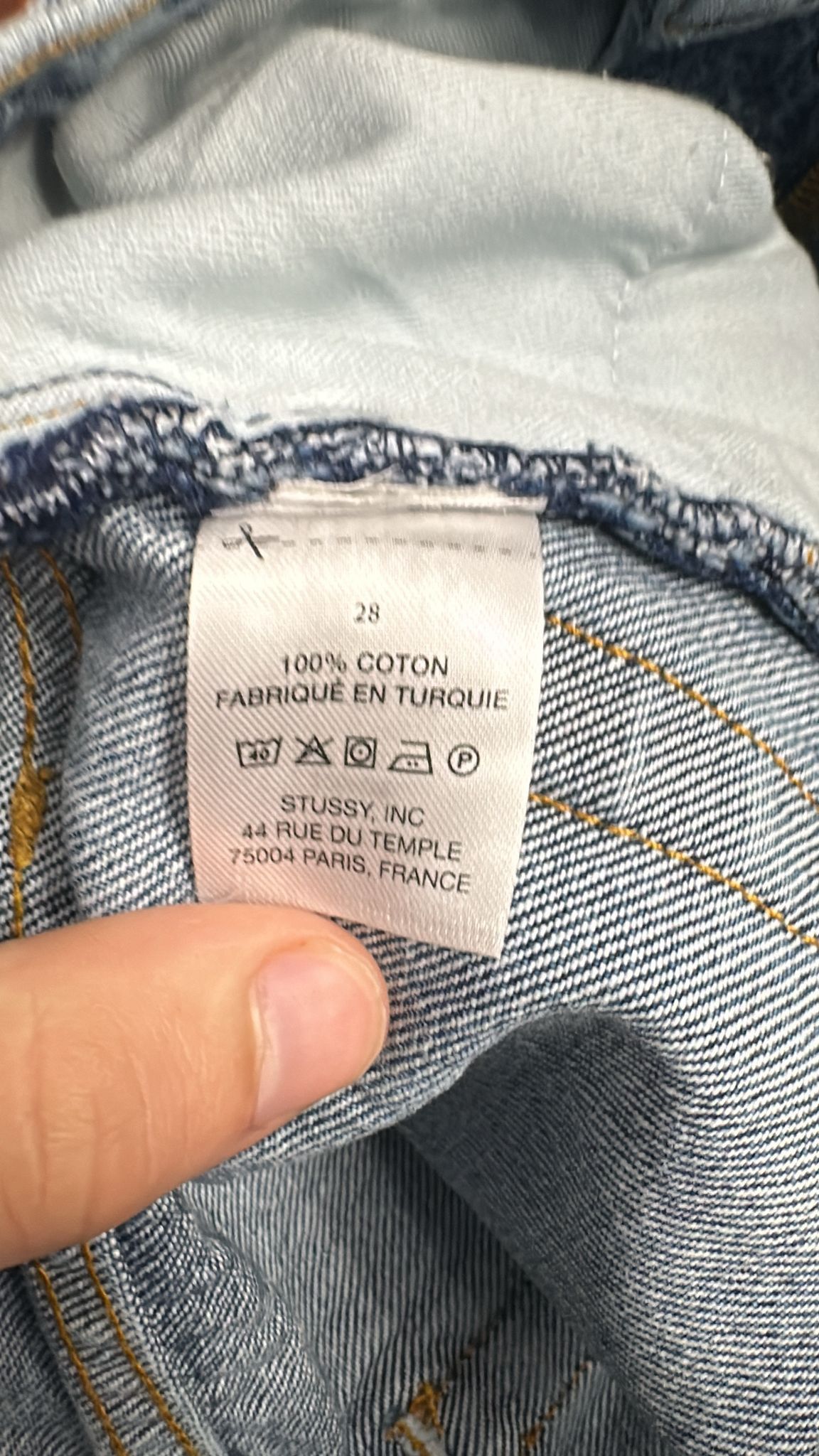 Stussy Stussy Classic Jean Denim Washed Blue Size 28 Size US 28 / EU 44 - 10 Thumbnail