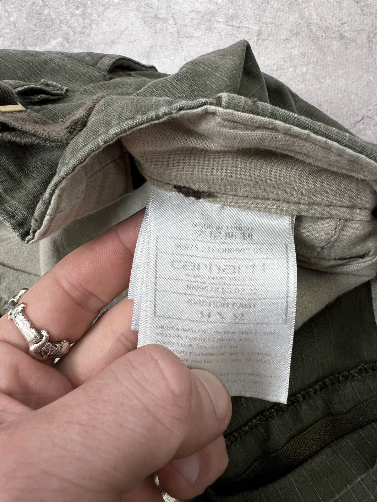 Carhartt × Vintage VINTAGE CARGO AVIATION DISTRESSED 2000s pants y2k olive Size US 34 / EU 50 - 7 Thumbnail