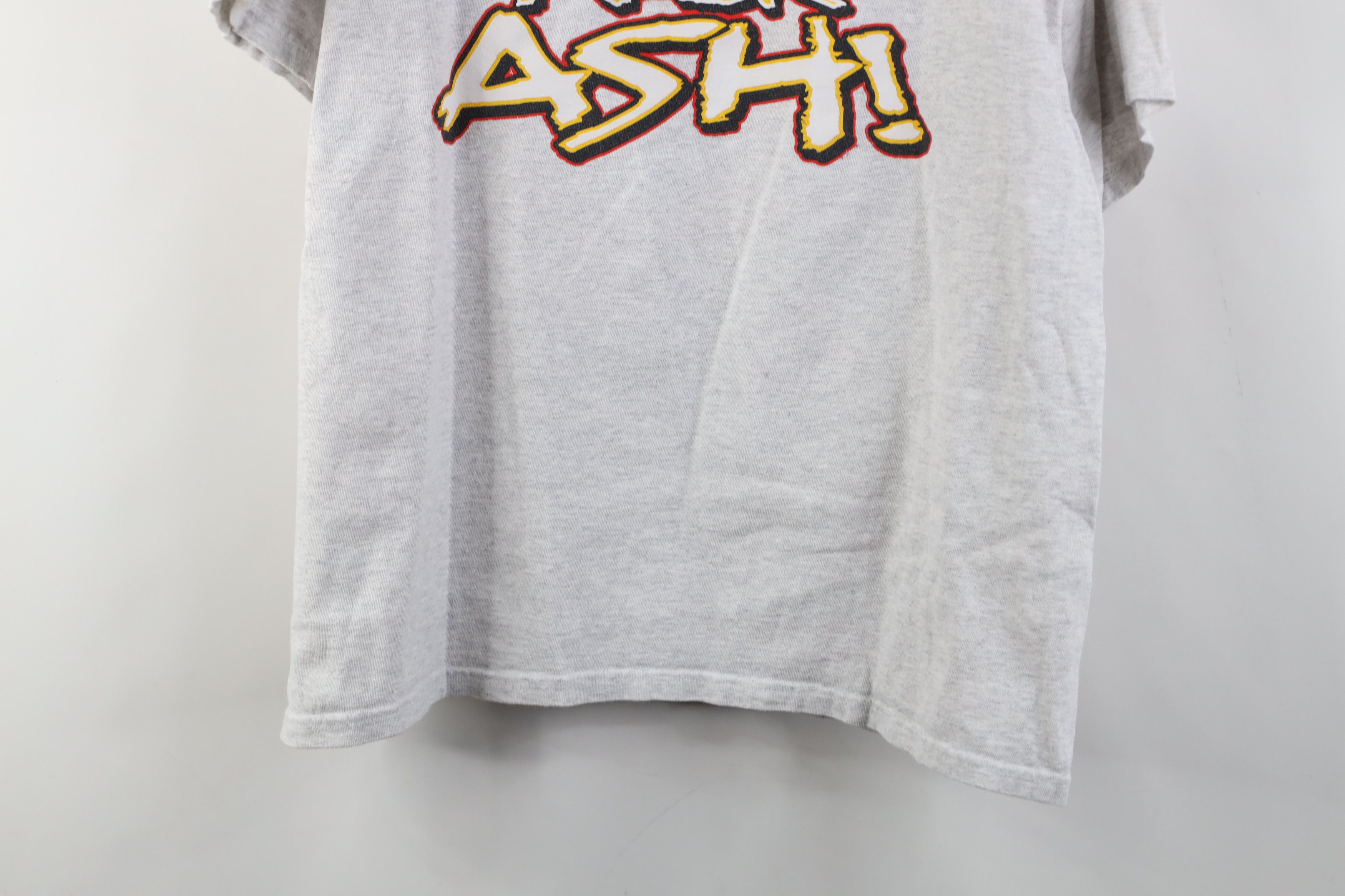 Vintage Vintage 90s Y2k Streetwear Kick Ash T-Shirt Heather Gray Size US L / EU 52-54 / 3 - 3 Thumbnail