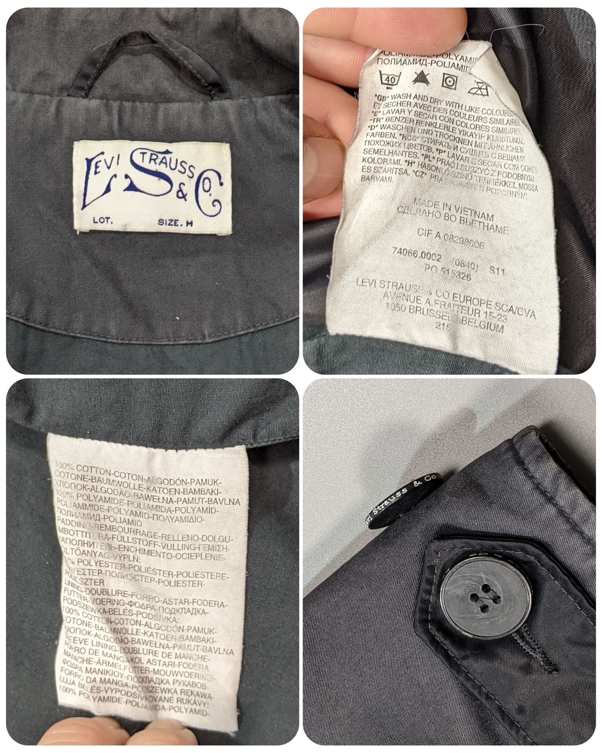 Levi's × Levi's Vintage Clothing LEVIS Vintage Men's Shabby Dark Grey Jacket Size M / US 6-8 / IT 42-44 - 10 Thumbnail