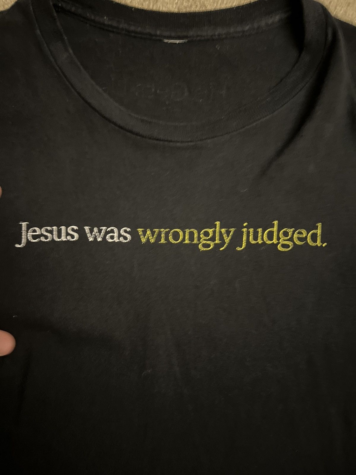 Vintage × basketcase gallery “ Jesus was wrongly judged “ slogan tee Size US M / EU 48-50 / 2 - 2 Thumbnail