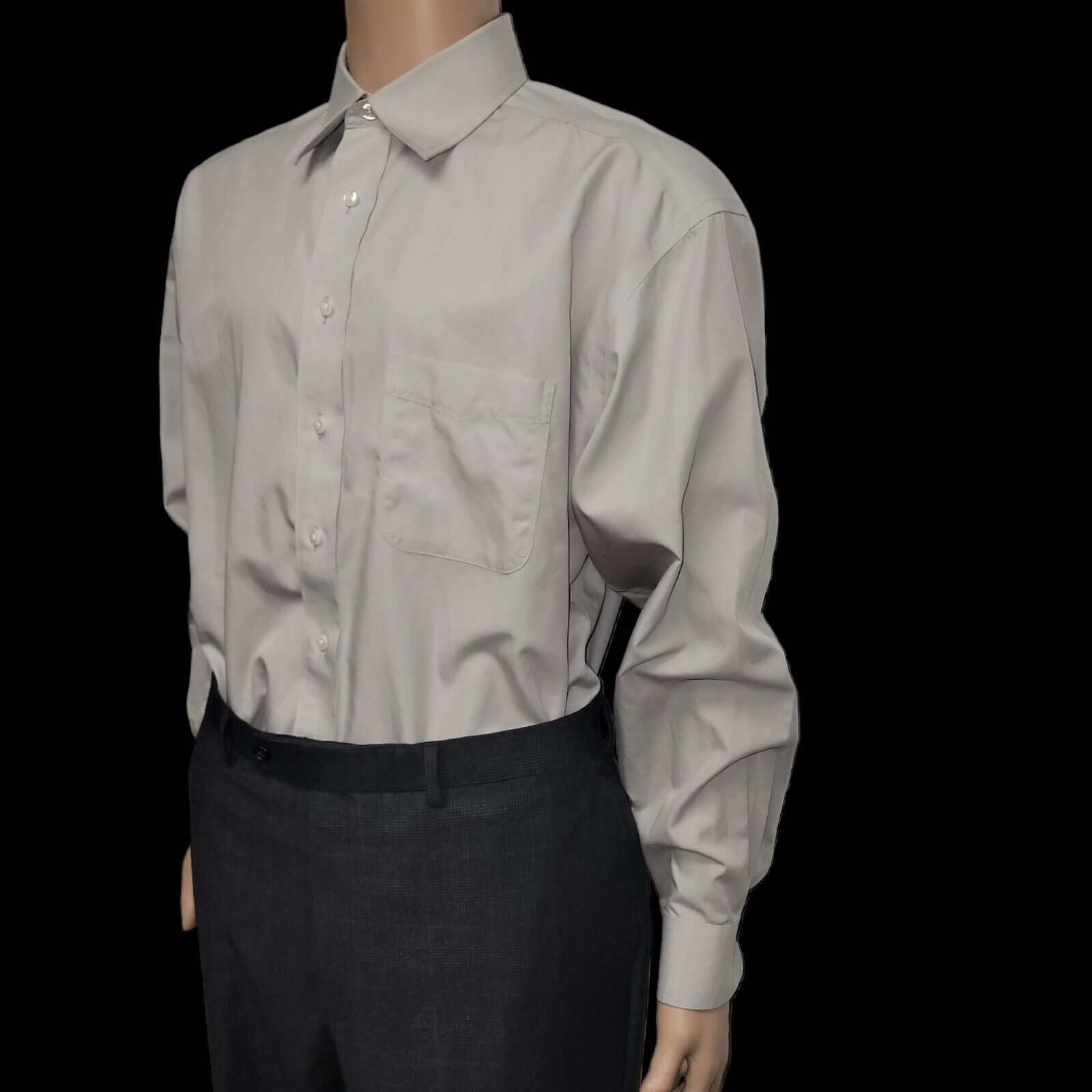 Roundtree & Yorke Roundtree Yorke Gold Label Fitted Dress Shirt. Size 16.5/34 Size US S / EU 44-46 / 1 - 7 Thumbnail