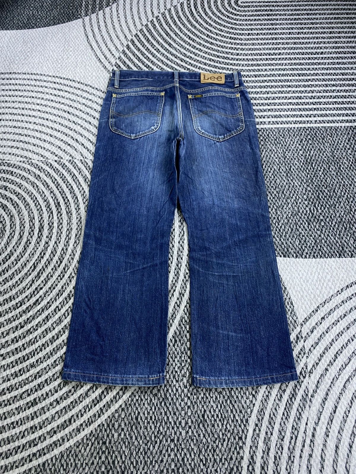 Lee Vintage LEE Blue Wash Distressed Denim Pants Size US 34 / EU 50 - 2 Thumbnail