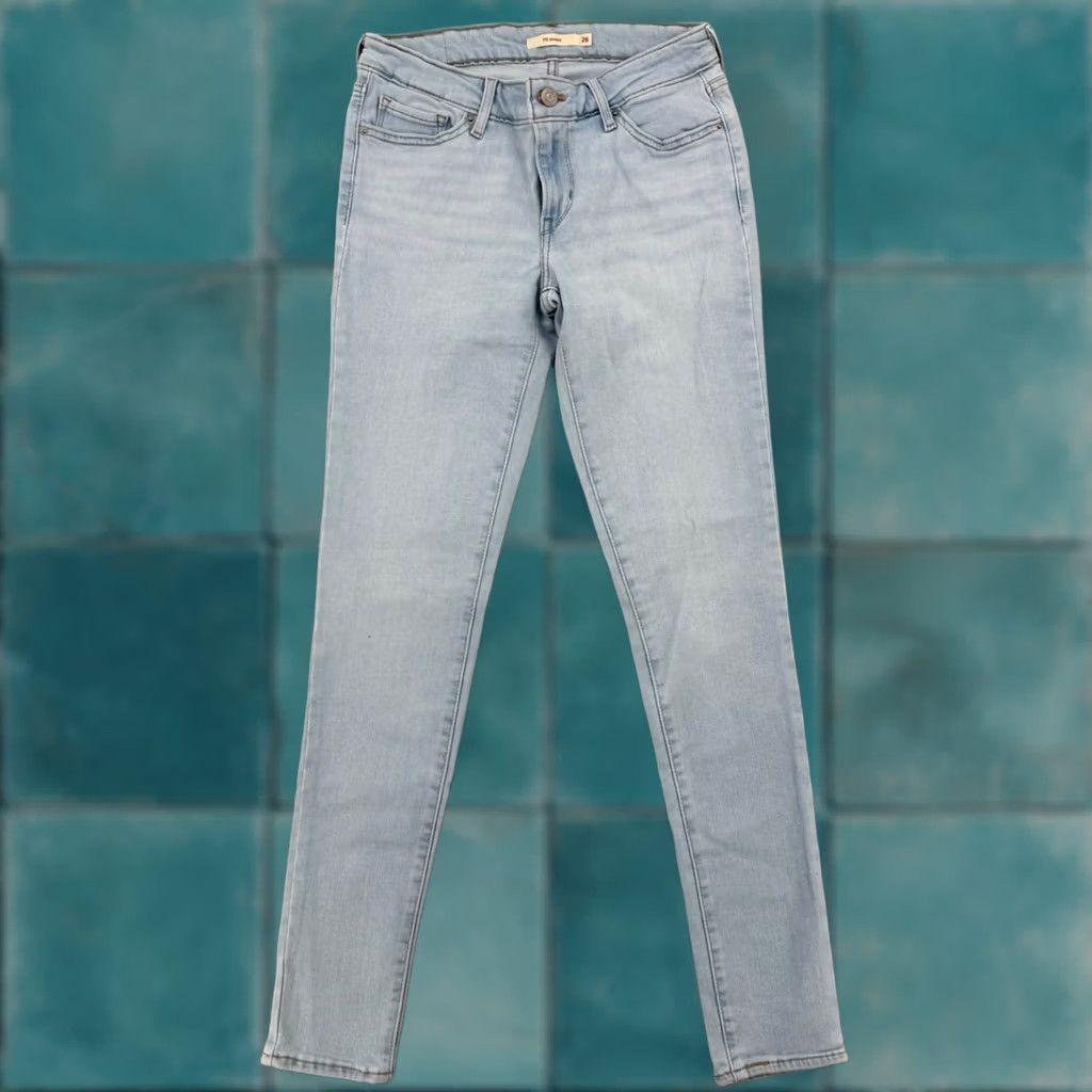 Levi's Levi's 711 Skinny Jeans Light Wash Blue Mid Rise Denim Women's W26 L32 Size 26" / US 2 / IT 38 - 1 Thumbnail