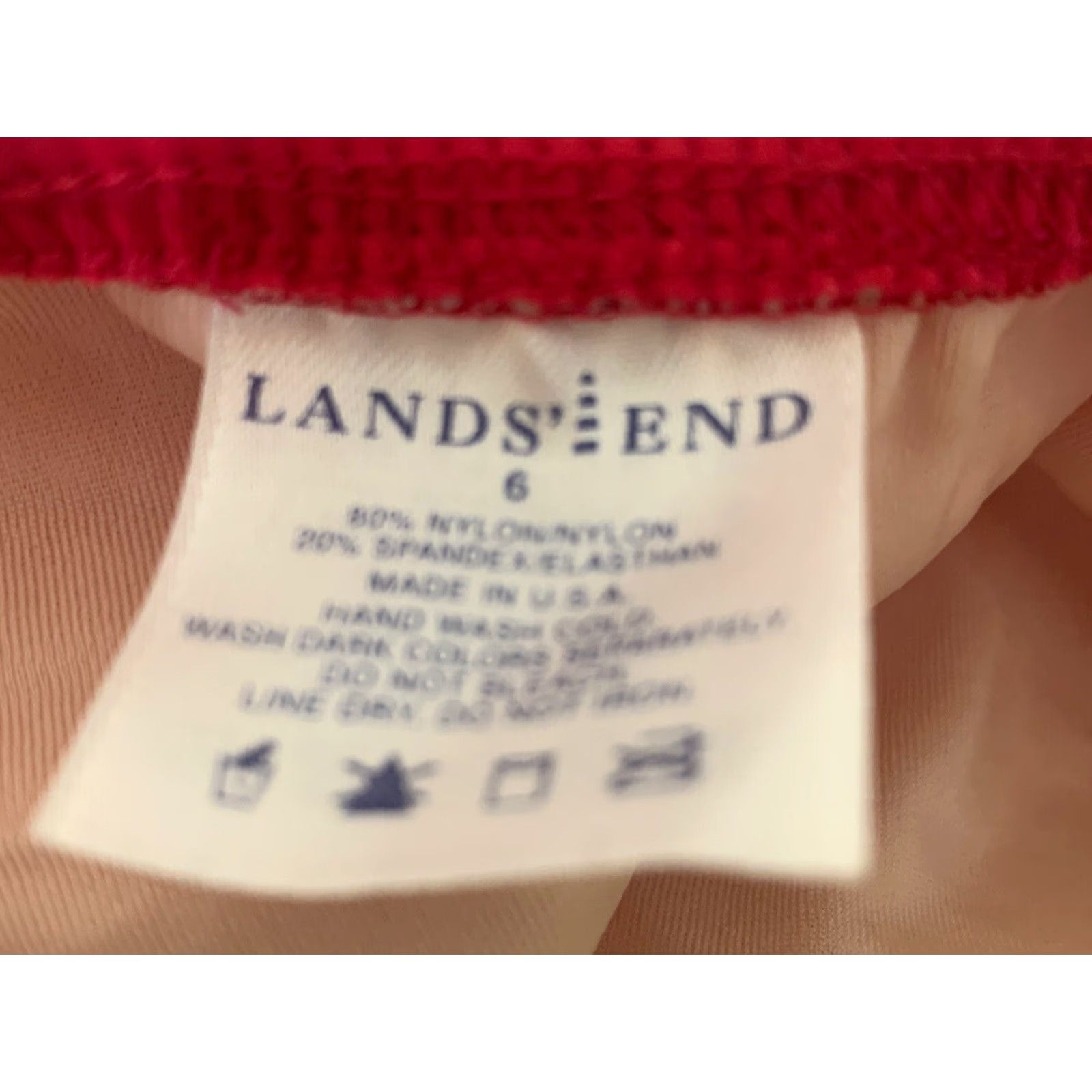 Lands' End VINTAGE? No. Lands' End Tankini Swimsuit 2 Piece Women Size 6 Pink Regular Size ONE SIZE - 7 Thumbnail