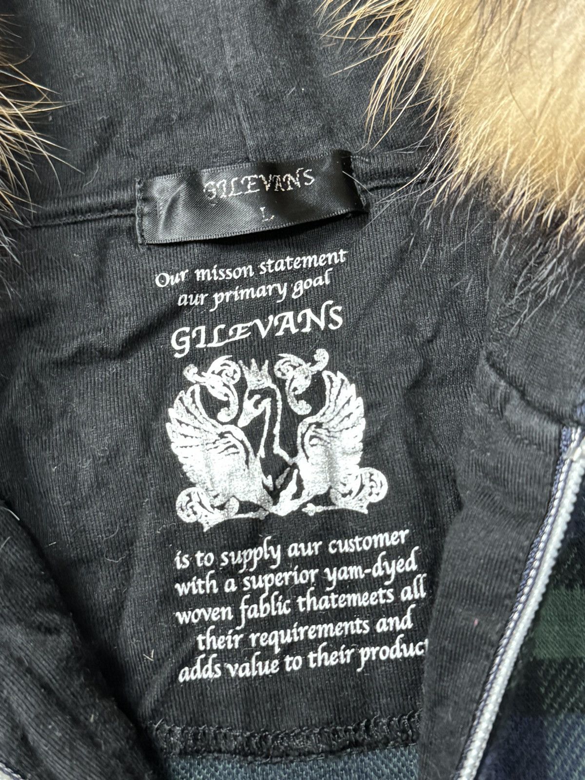 Japanese Brand Fur Hoodie Gilevans Velvet Tartan Japanese Style Ifsix LGB Size US L / EU 52-54 / 3 - 6 Thumbnail