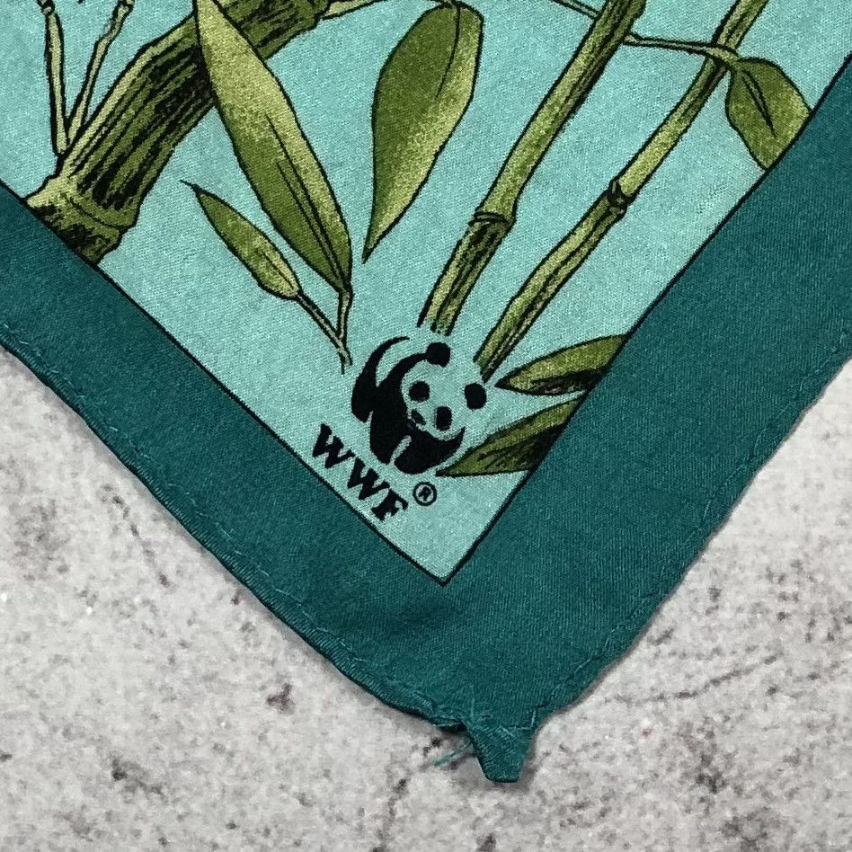 WWF 90s WWF Silk Japan Vera Companies Panda Scarf Wrap Size ONE SIZE - 20 Thumbnail