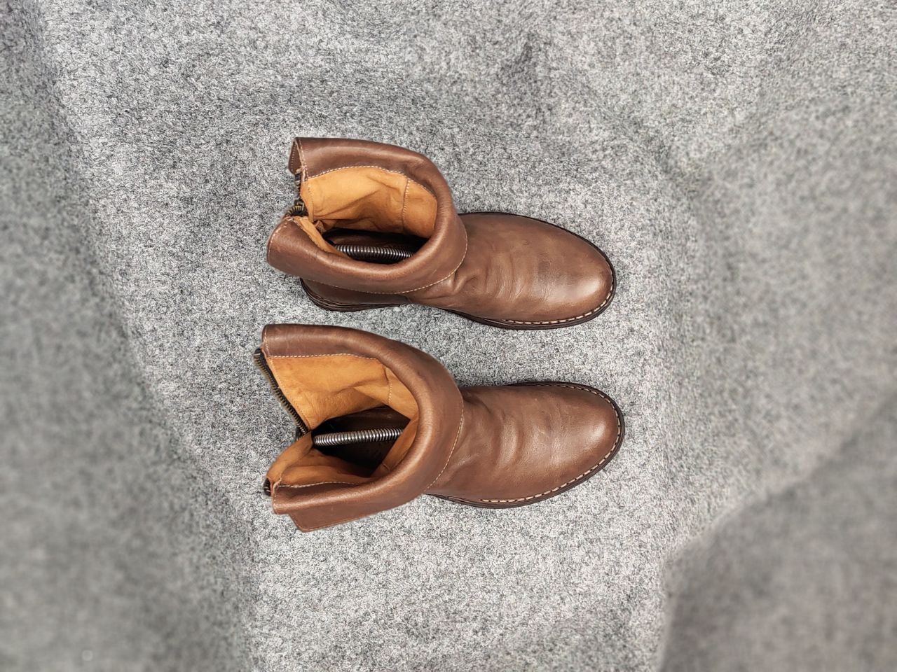 Fiorentini + Baker Fiorentini + Baker Design Ella Brown Leather Ankle Zip Boots Size US 4 / IT 34 - 4 Thumbnail