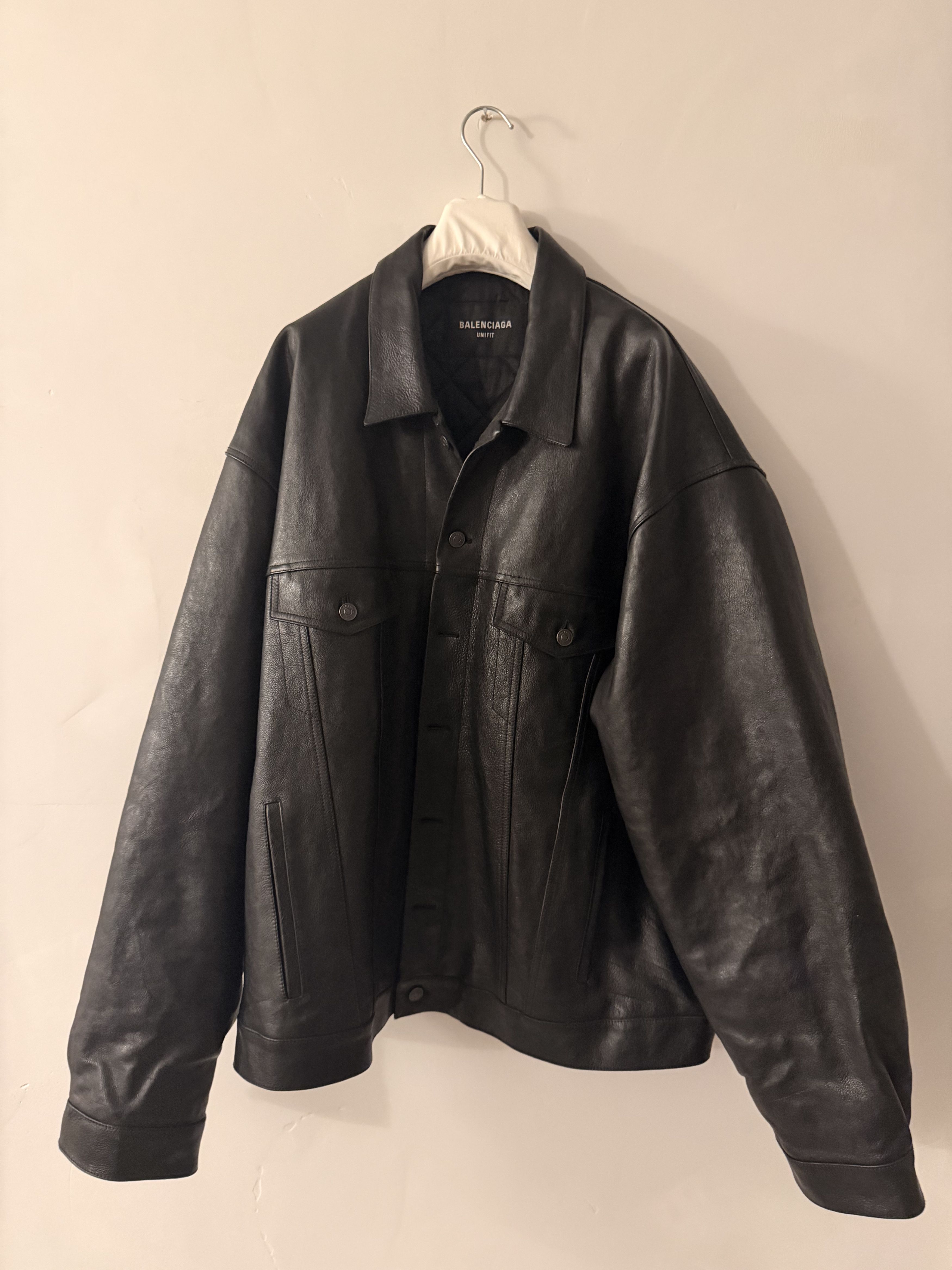 Balenciaga Balenciaga SS22 Leather “Denim Style” Jacket Size US M / EU 48-50 / 2 - 6 Thumbnail