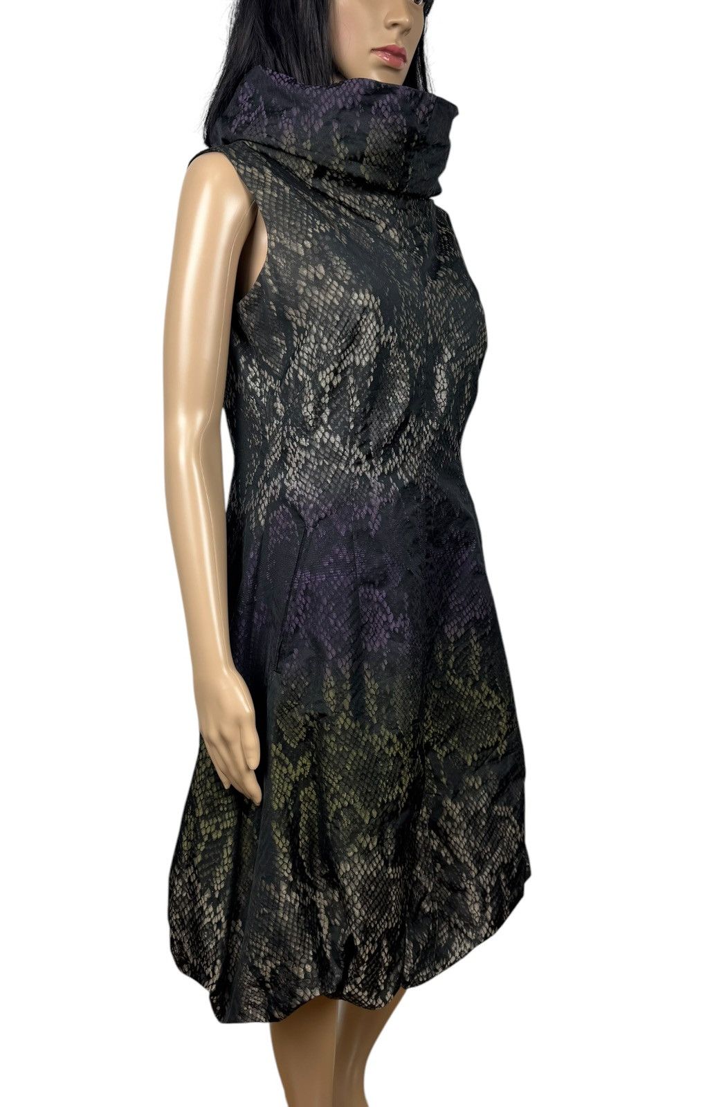 Designer Bitte Kai Rand Python Printed Dress Mock Neck size DE36 IT42 Size M / US 6-8 / IT 42-44 - 3 Thumbnail