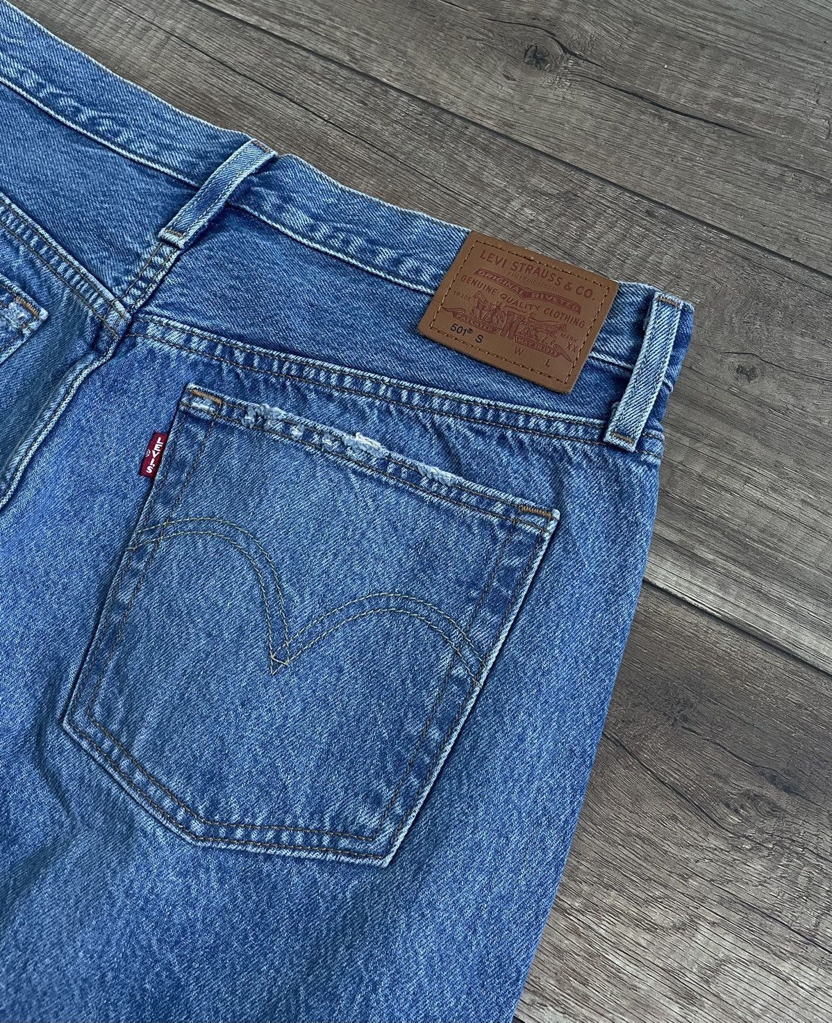 Levi's Levi’s 501 S Distressed Jeans Denim Pants Size US 32 / EU 48 - 6 Thumbnail