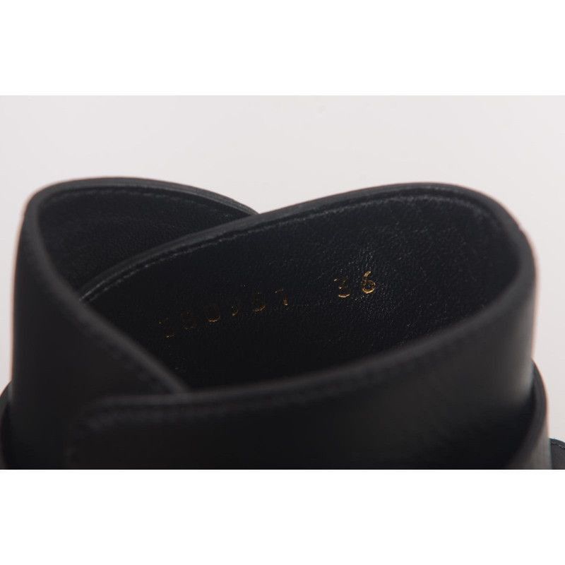 Gucci Gucci All-Leather Black Ankle Boots - Size US 6.5 / EU 39-40 - 5 Thumbnail