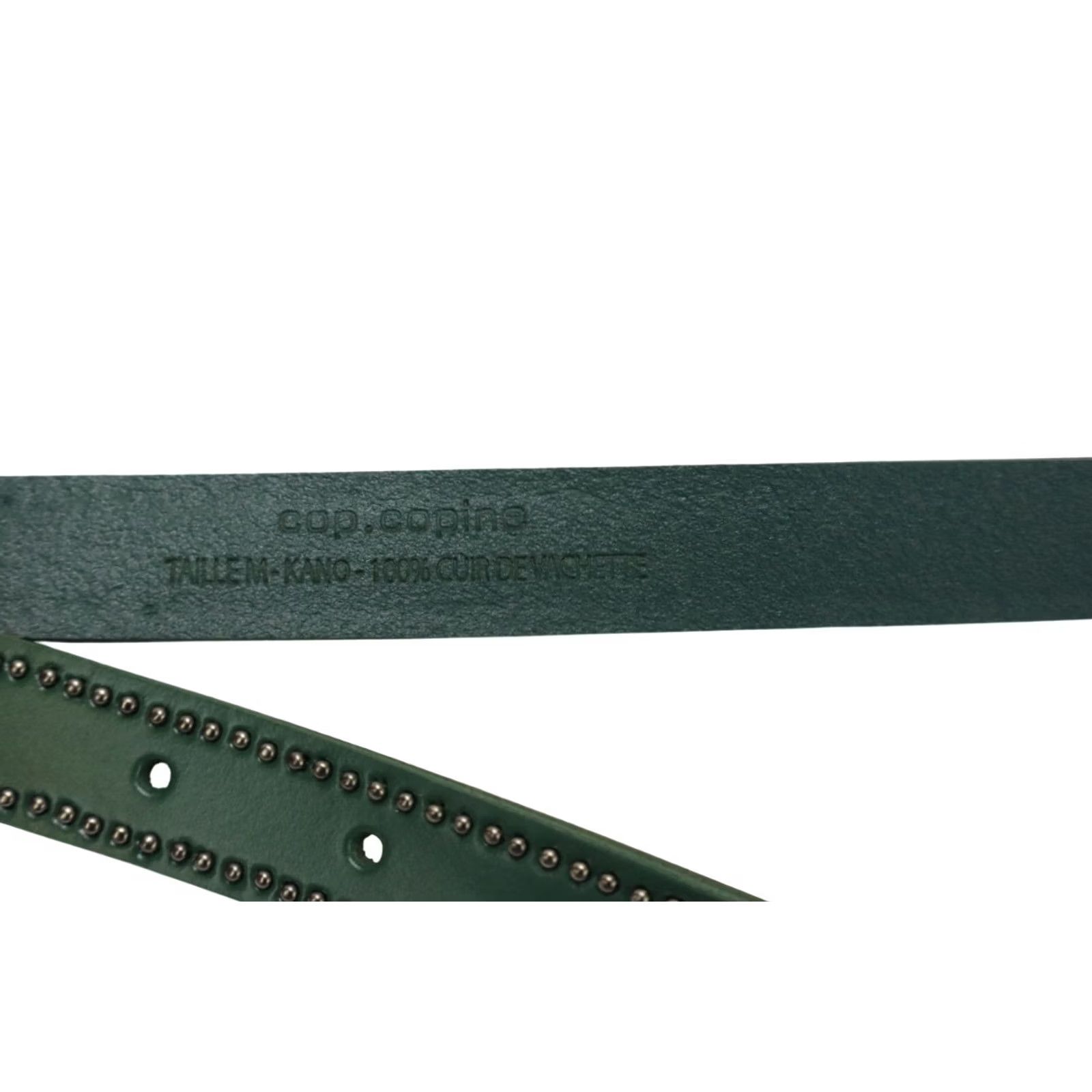 Cop Copine Cop Copine Belt Women's MEDIUM Green Leather Buckle Size ONE SIZE - 6 Thumbnail