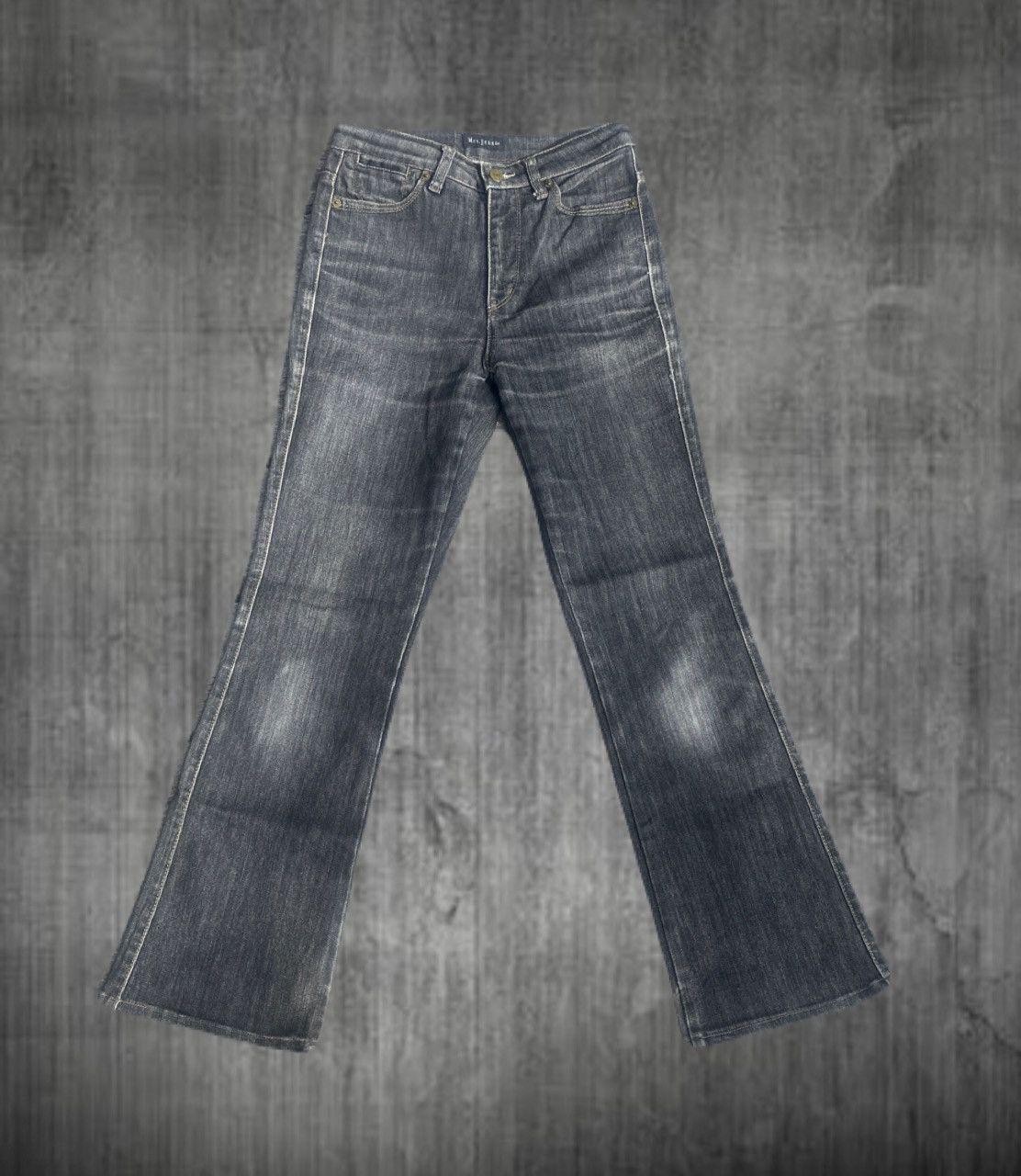 If Six Was Nine 2000s Japanese archive Vkei Flared Dark-Wash Jeans