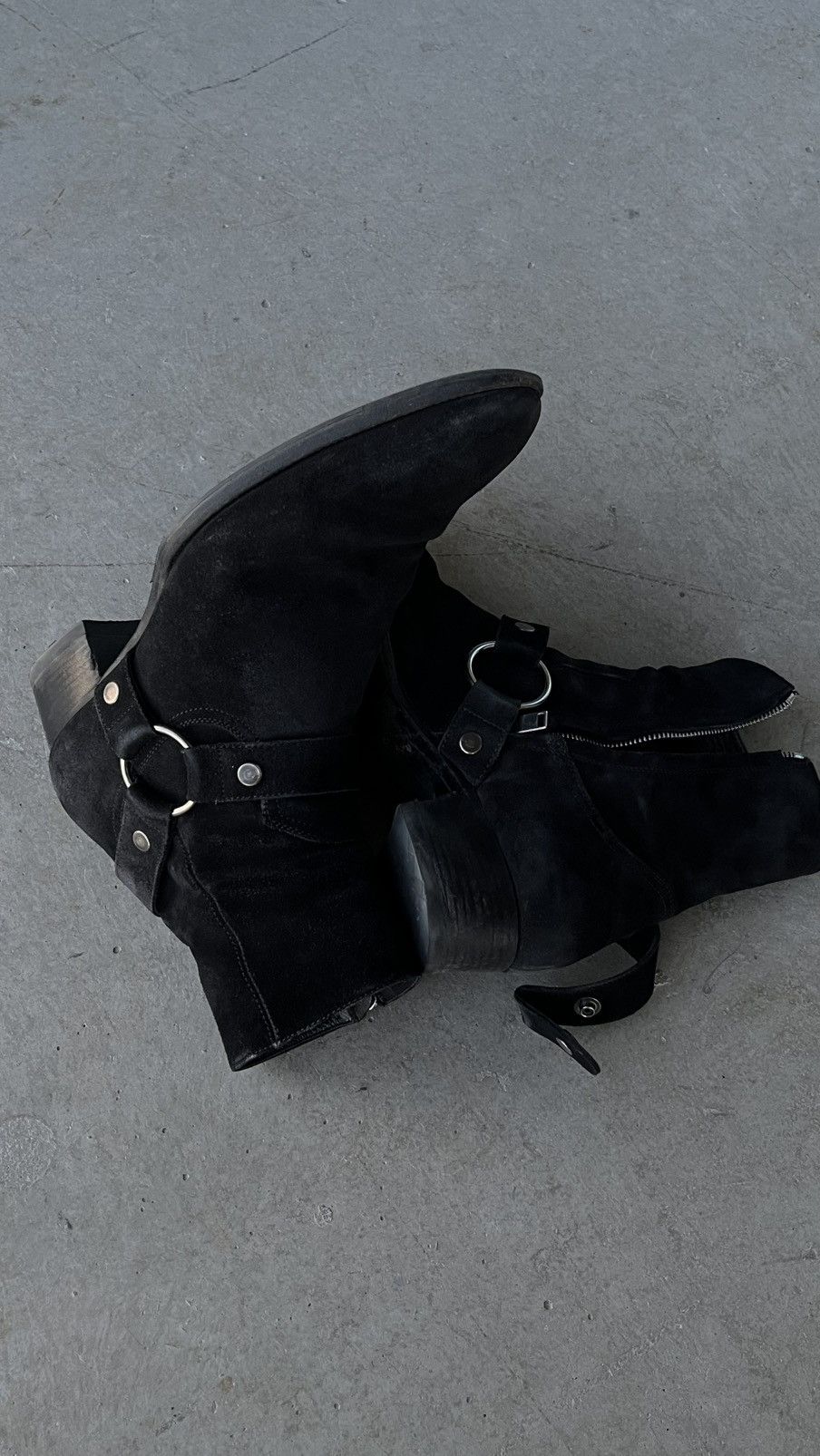 Saint Laurent Paris FW16 Hedi Saint Laurent Paris Wyatt 40 Suede Harness Boots Size US 10 / EU 43 - 11 Thumbnail