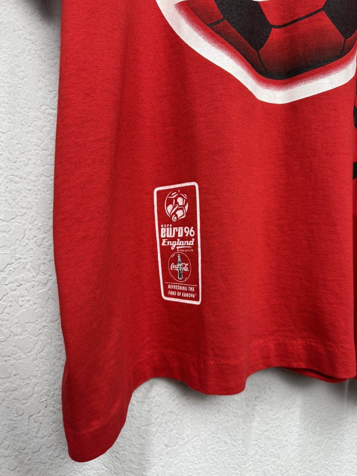 Band Tees Vintage UEFA Euro 1996 Coca Cola T-shirt Jersey Rare Size US XL / EU 56 / 4 - 6 Thumbnail