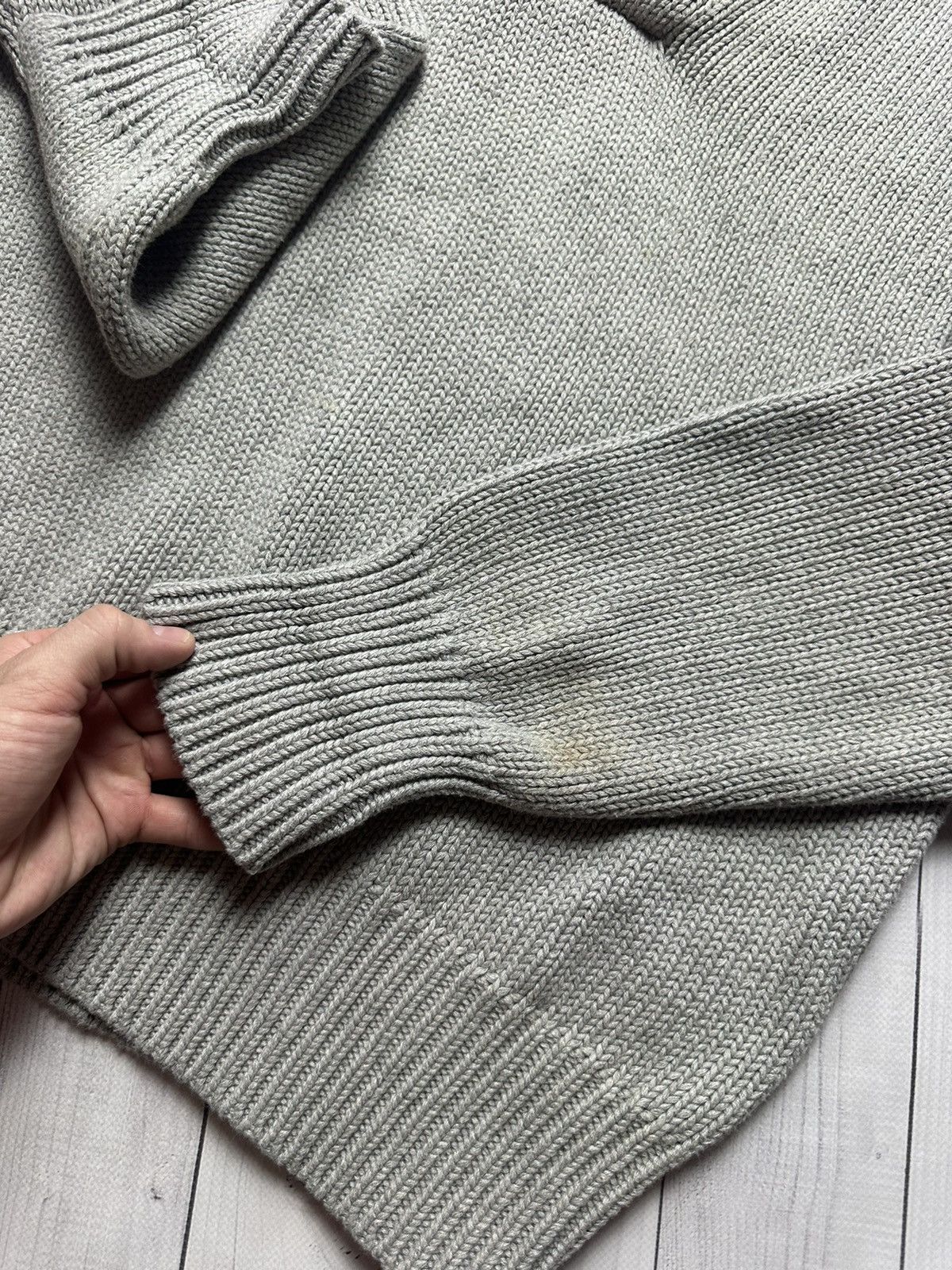 Polo Ralph Lauren × Vintage Vintage Ralph Lauren Sweater size L logo grey Size US L / EU 52-54 / 3 - 8 Thumbnail