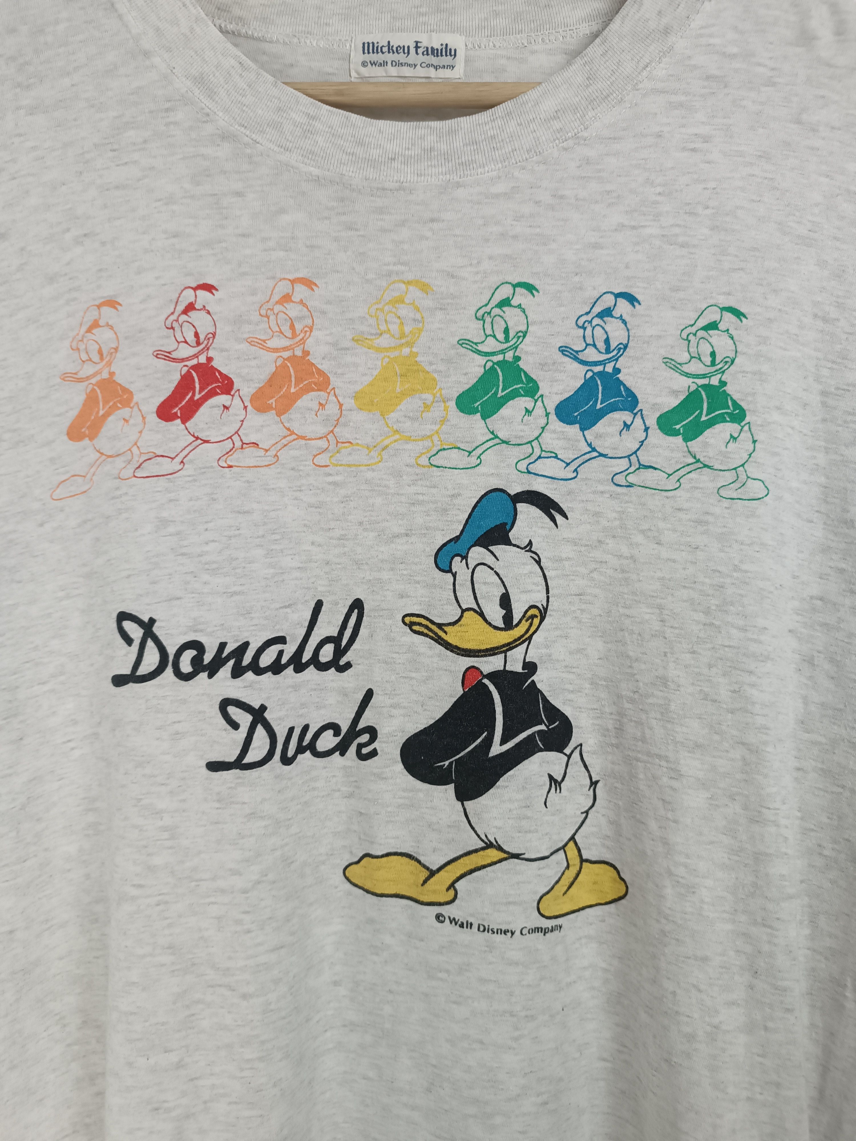 Disney VINTAGE 90'S DONALD DUCK TEE RARE GOOFY MICKEY BUNNY PLUTO Size US L / EU 52-54 / 3 - 8 Thumbnail