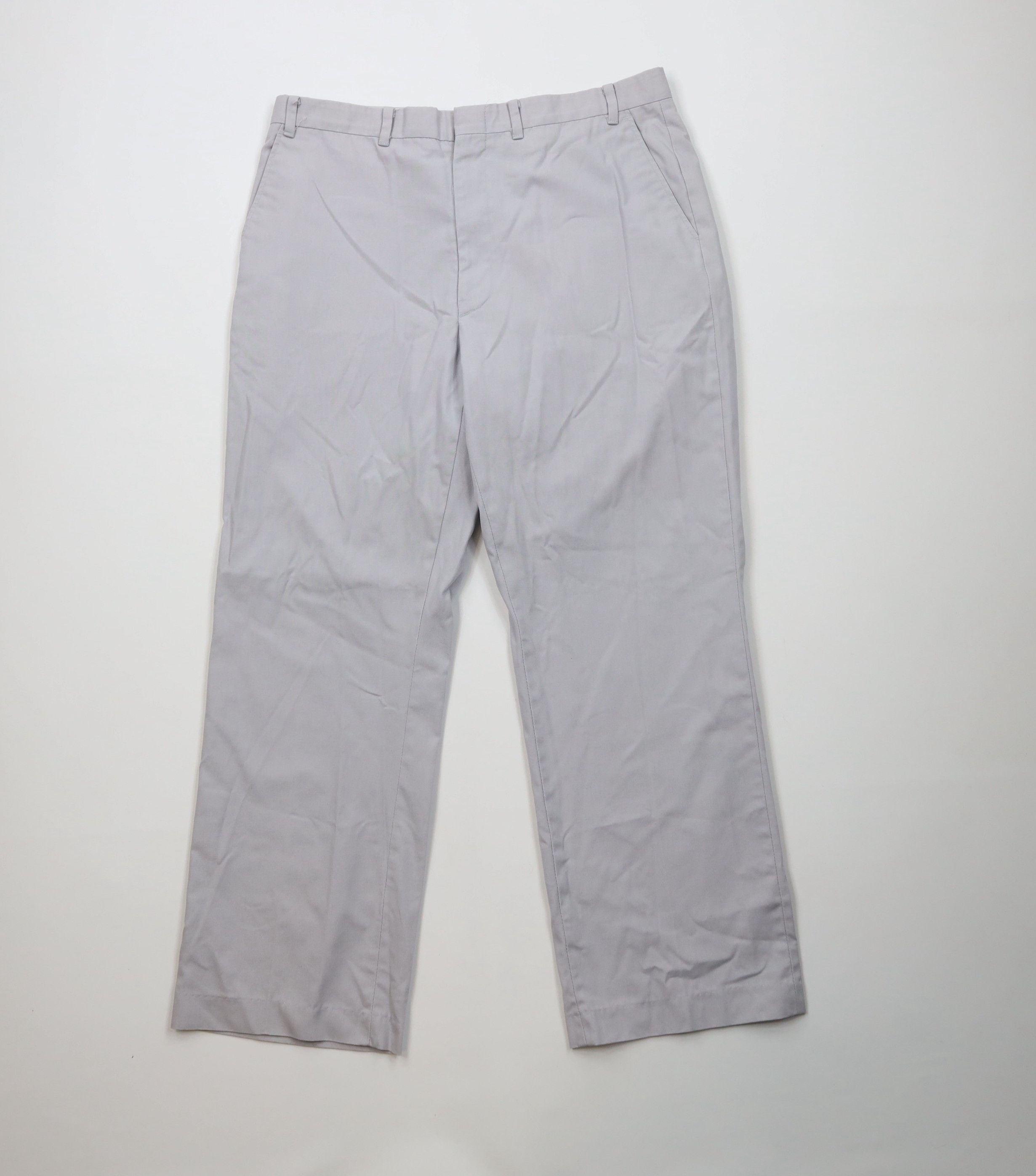 Vintage Vintage 70s Streetwear Wide Leg Chino Pants Trousers Gray Size US 36 / EU 52 - 1 Thumbnail