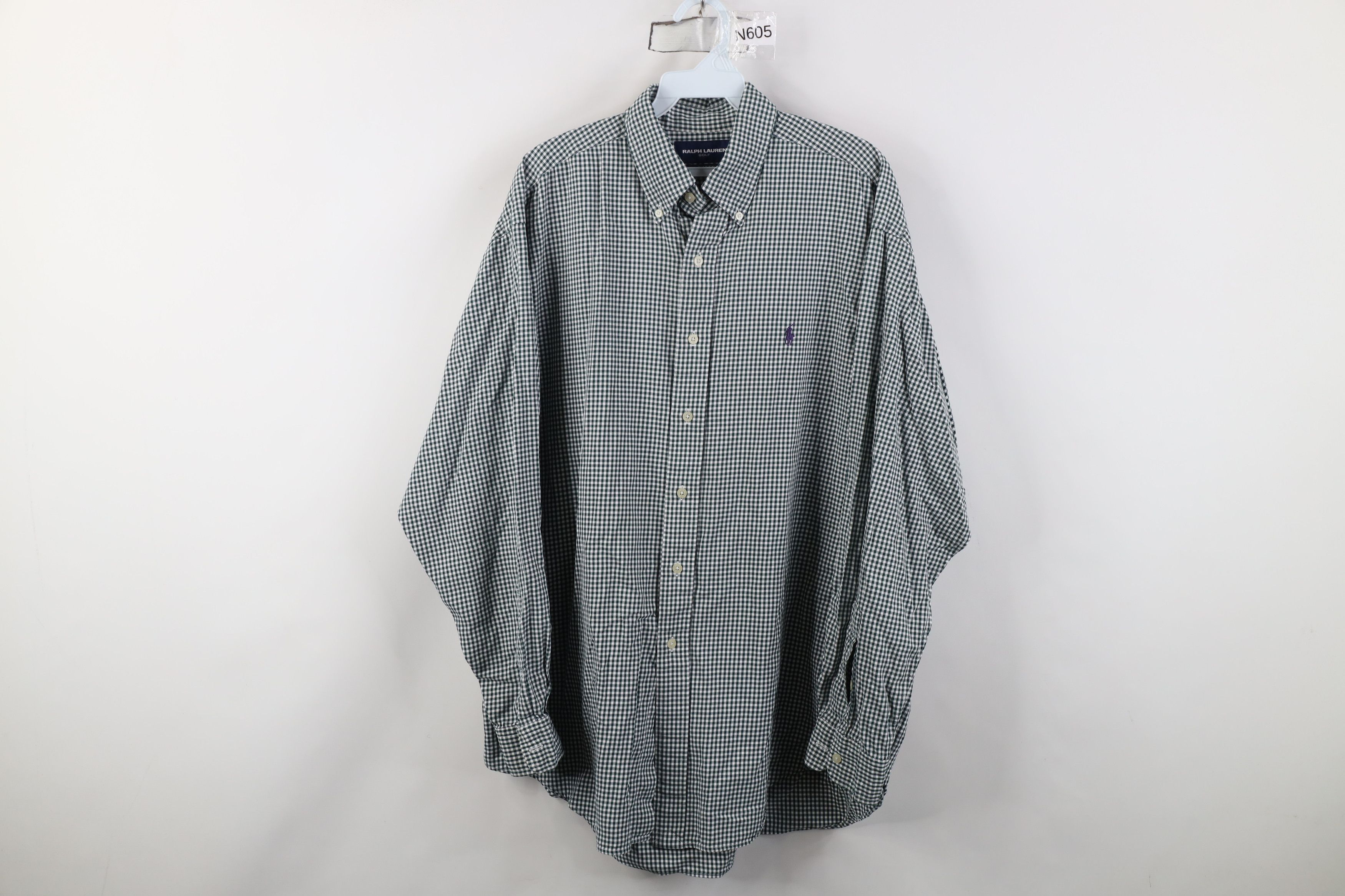 Ralph Lauren Vintage 90s Y2K Polo Golf Ralph Lauren Button Shirt Plaid Size US L / EU 52-54 / 3 - 1 Thumbnail