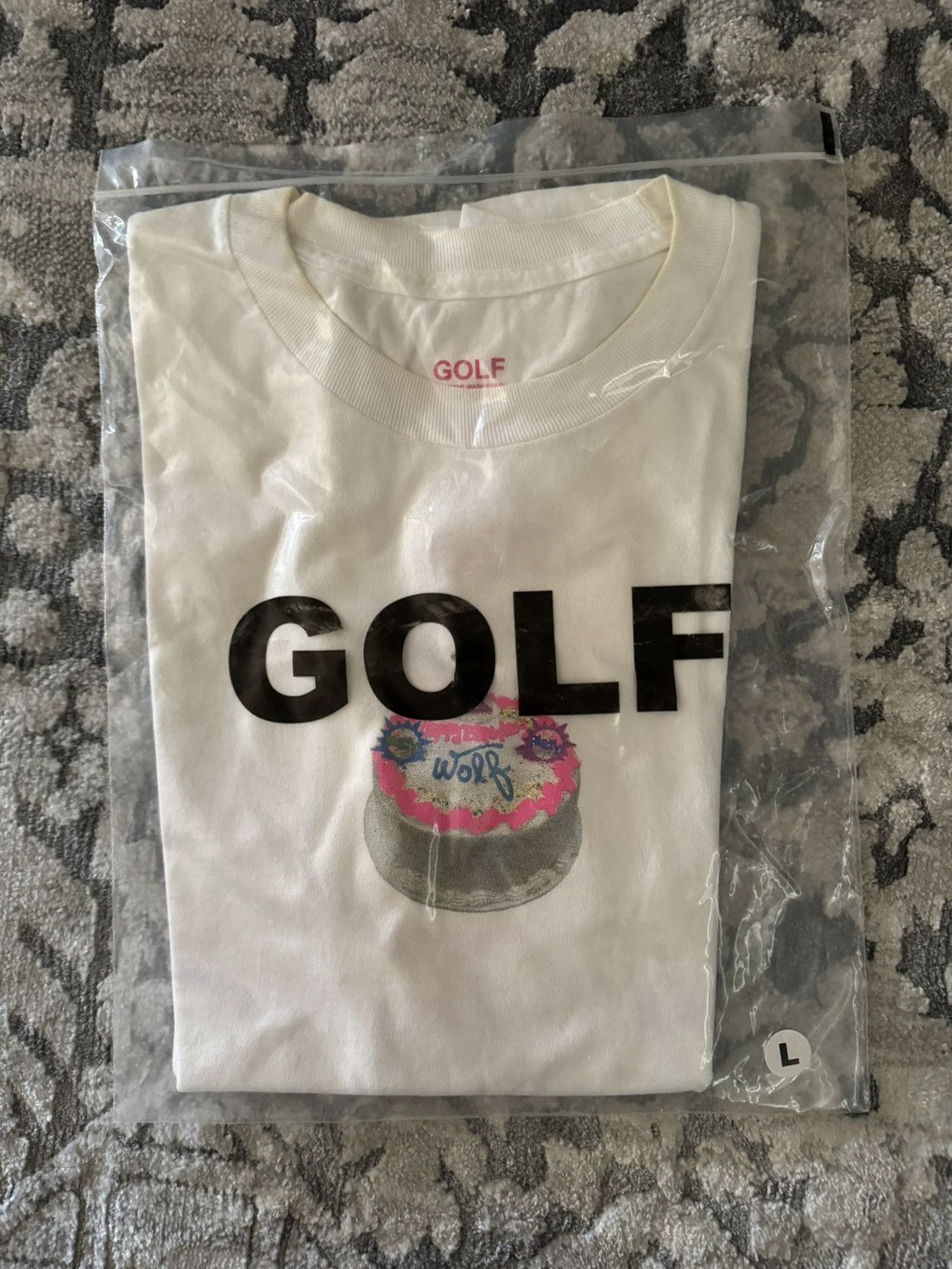 image of Golf Wang Og Wolf Anniversary Tee in White, Men's (Size Medium)