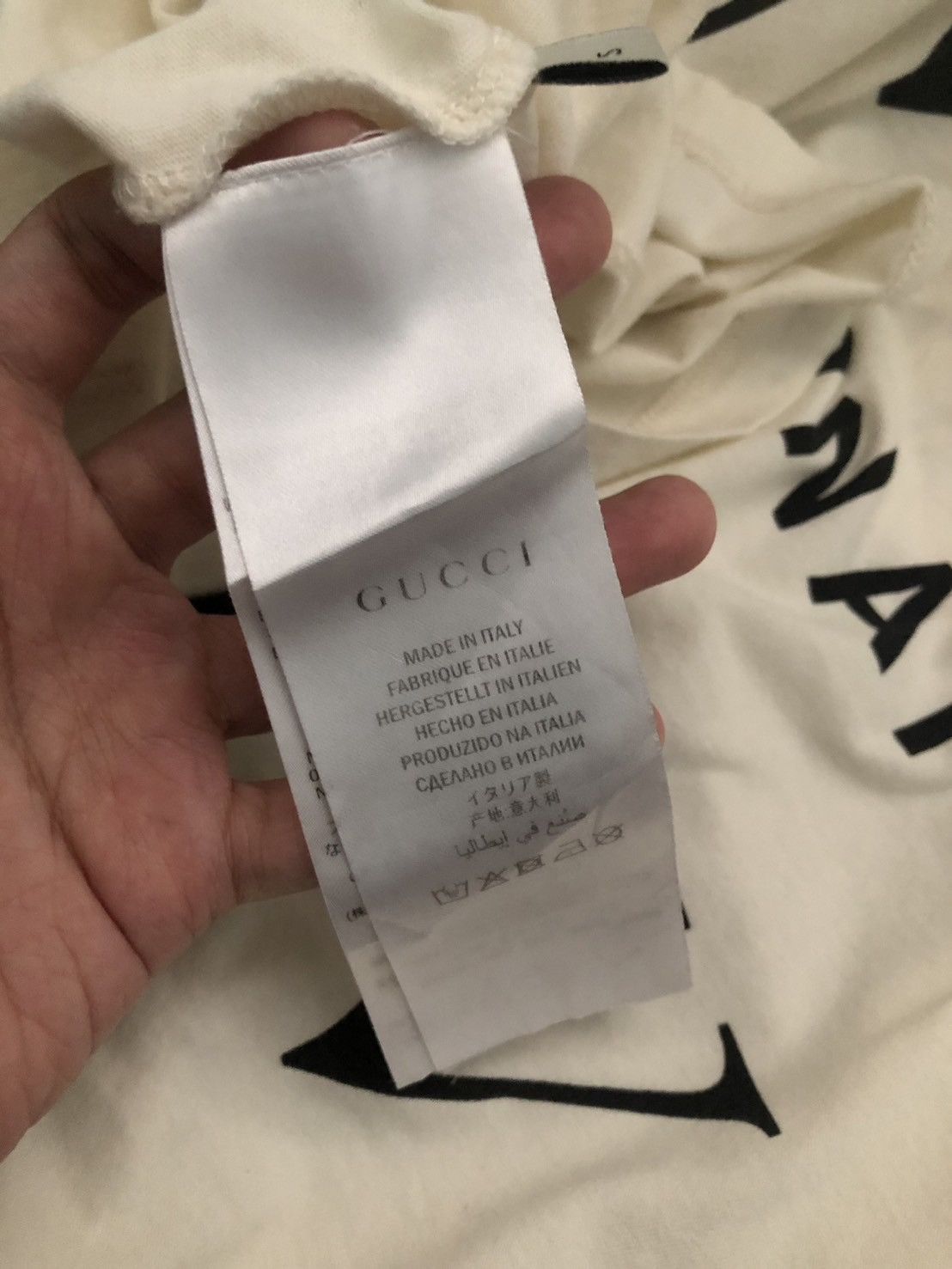 Gucci Guccy series gothic logo tee