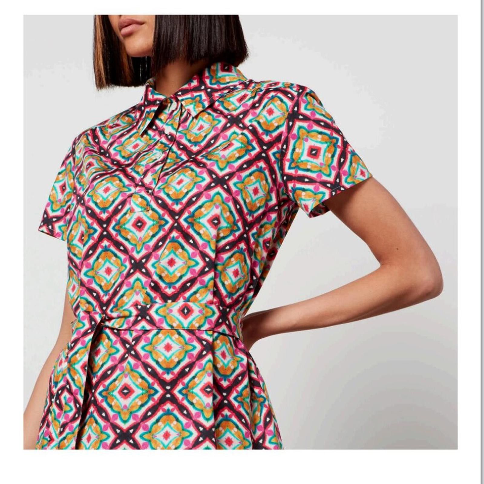 A.P.C. A.P.C. Geometric Cotton Prudence Shirt Mini Dress FR 36/US S Size S / US 4 / IT 40 - 4 Thumbnail