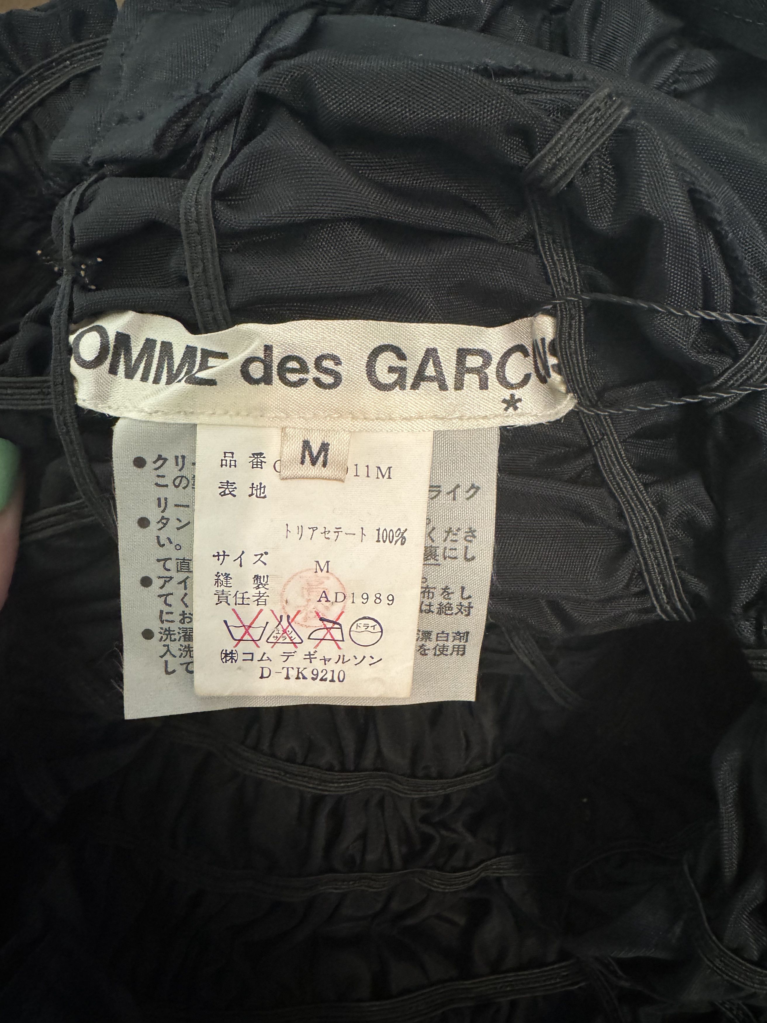 Comme des Garcons Vintage 1989 Comme Des Garçons Black Ruched Suspender Dress Size M / US 6-8 / IT 42-44 - 8 Thumbnail