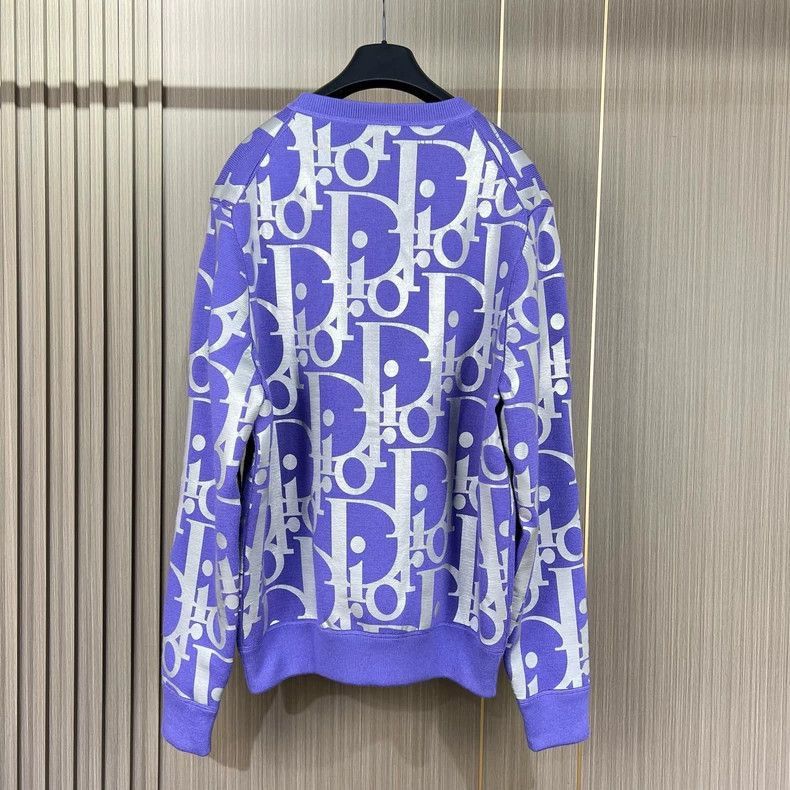 Dior Dior Reflective Knit Sweatshirt in Purple-2506 Size US M / EU 48-50 / 2 - 2 Thumbnail