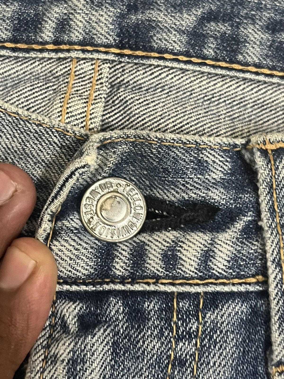 Japanese Brand Vintage Gowest Distressed Denim Size US 29 - 5 Thumbnail