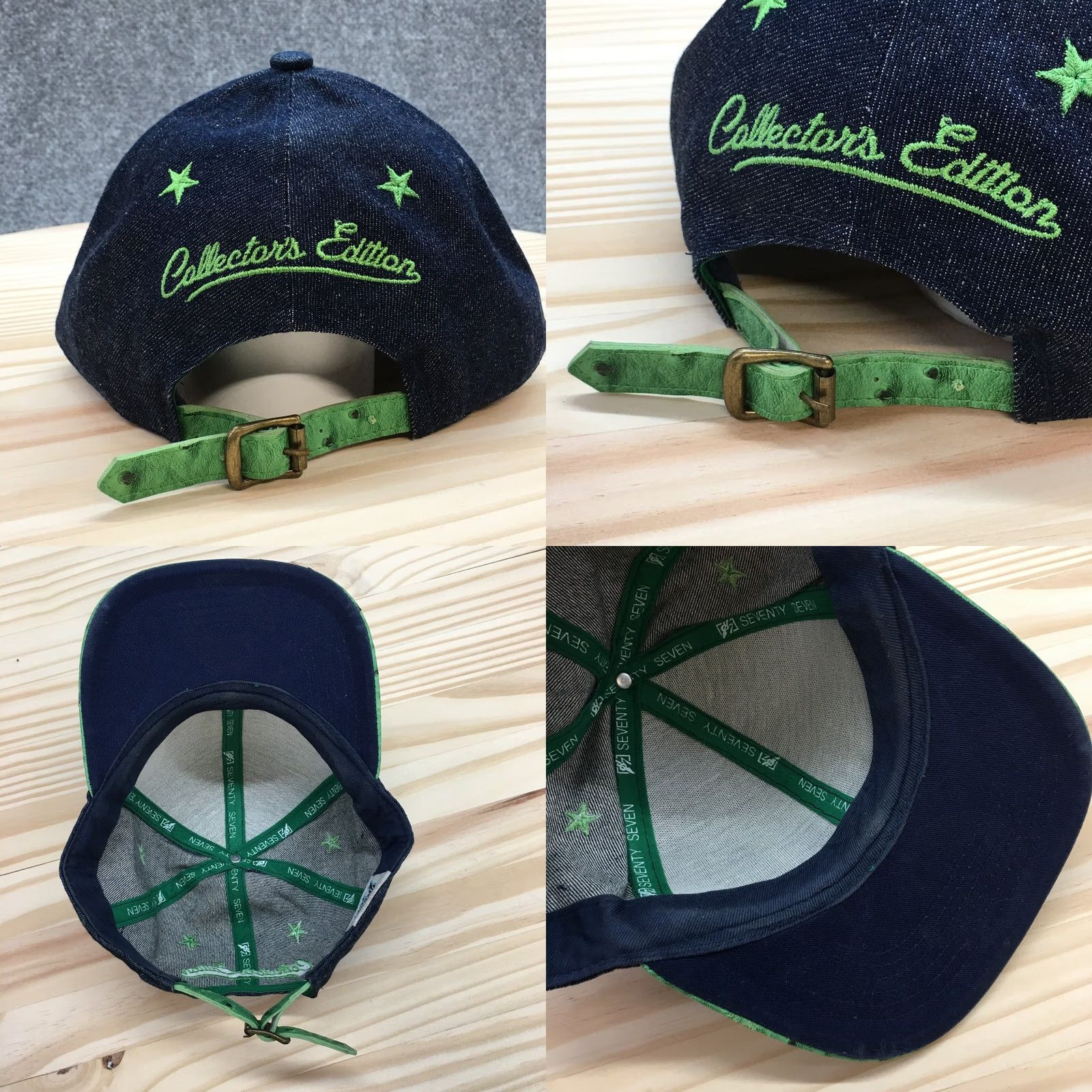Vintage Seventy Seven Boston Baseball Hat Mens Blue OS Curved Brim Embroidered Logo Size ONE SIZE - 8 Thumbnail