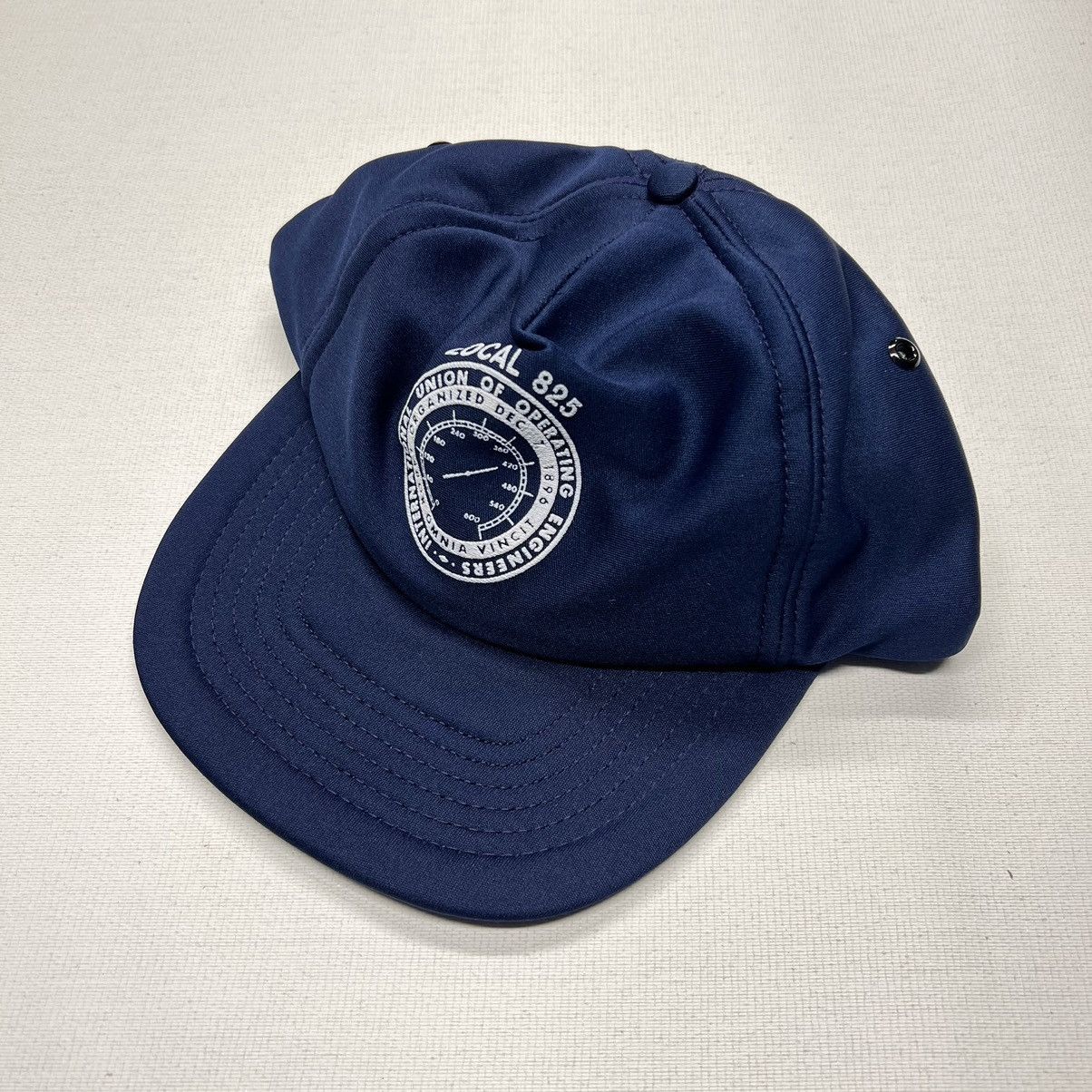 Vintage VTG Union Hat Blue Snap Back Local Engineer Work Retro Navy Size ONE SIZE - 1 Thumbnail