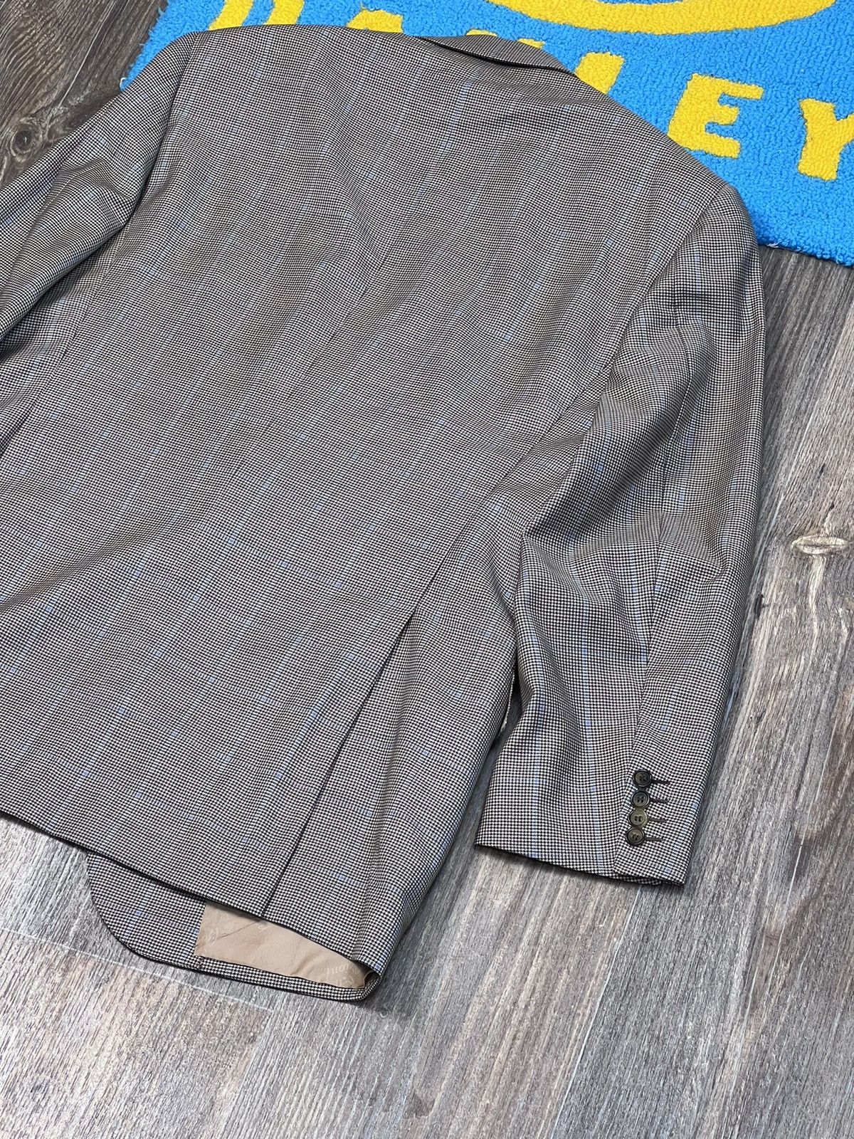 Brioni Brioni Parigi Two Buttons Grey Wool Checked Blazer size 52 Size 52S - 13 Thumbnail
