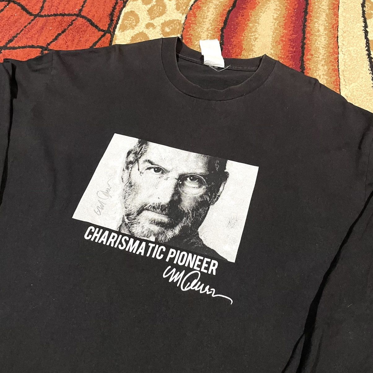 Apple Vintage Steve Jobs Apple Corporation Rare T Shirt Size US XL / EU 56 / 4 - 1 Thumbnail