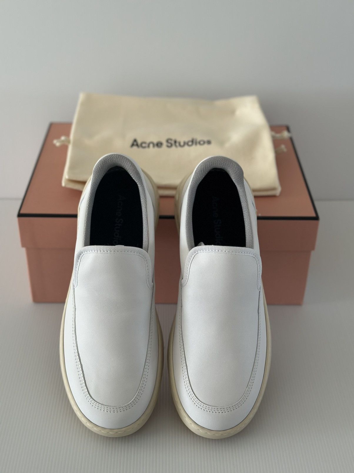 Acne Studios Acne Studios Bennie Face Slip On Sneakers Size US 8.5 / IT 38.5 - 3 Thumbnail