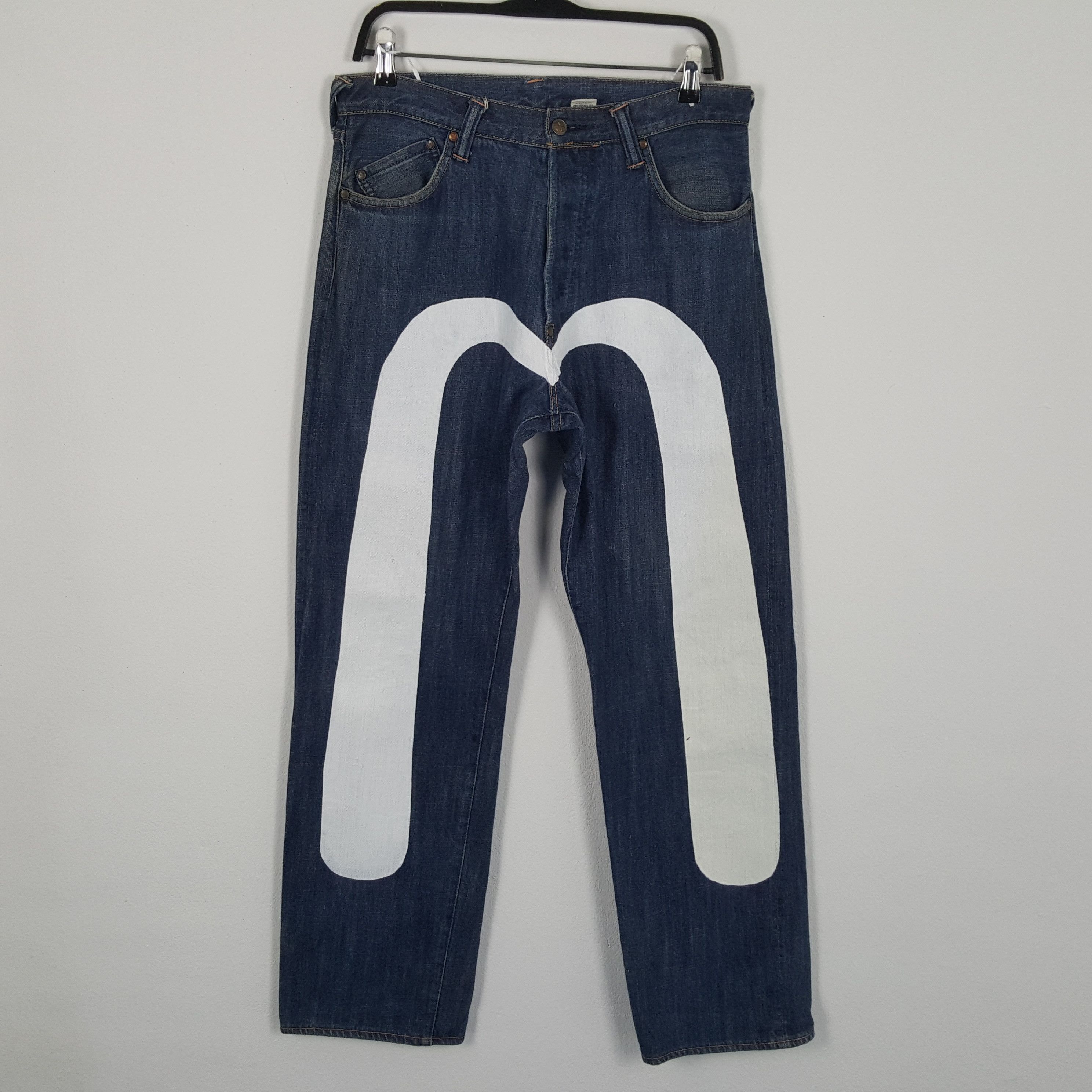 Evisu × Japanese Brand × Vintage EVISU Japanese Brand Streetwear Custom Daicock Jeans Size US 31 - 1 Thumbnail
