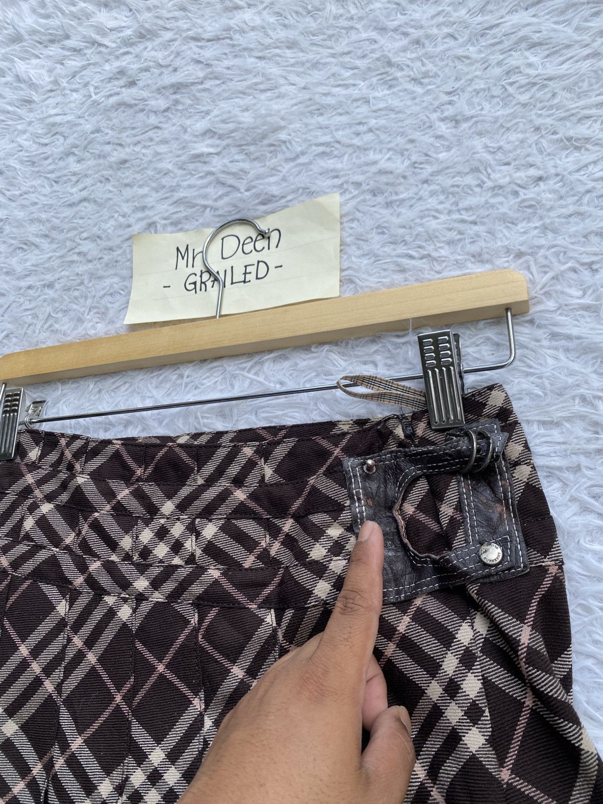 Burberry Rare Vintage Burberry Checkered Mini Skirt Size 28" / US 6 / IT 42 - 16 Thumbnail