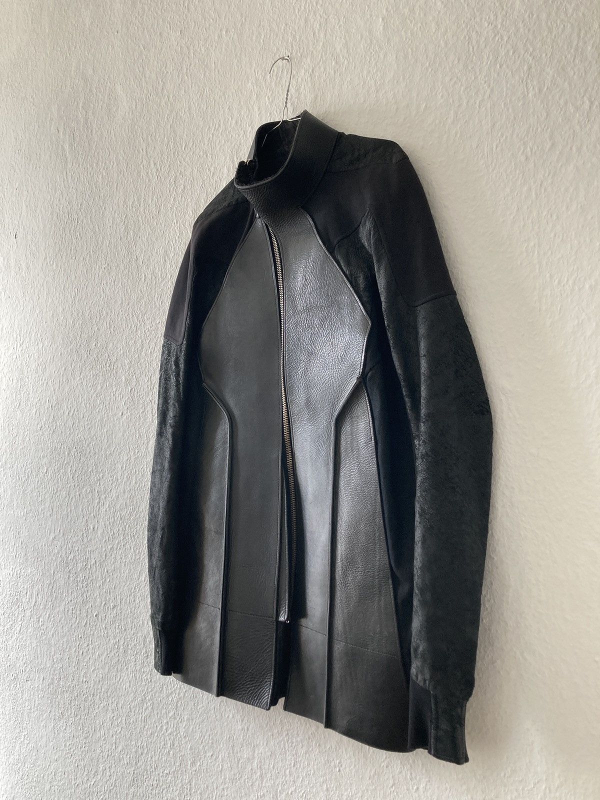 Rick Owens S/S 11 „ANTHEM“ Blistered Lamb Calf Leather Jacket M Size US M / EU 48-50 / 2 - 3 Thumbnail