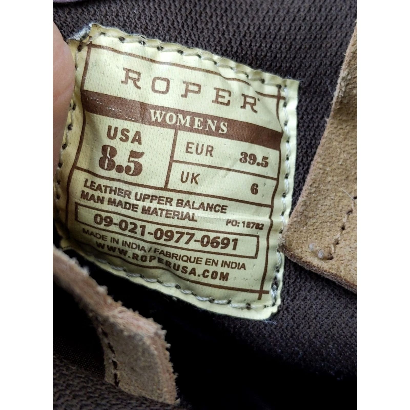 Roper Roper Western Boots Womens 8.5 Tan Suede Ankle Multicolor Striped Boho Casual Western Boot Womens US 8.5 Multi Stripe Size US 9 / IT 39 - 6 Thumbnail