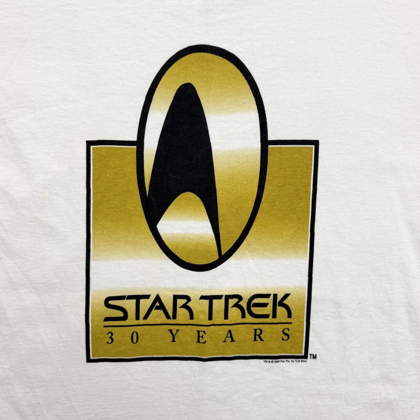 Vintage VINTAGE Oneita Star Trek Shirt Mens Large White 30 Years 1996 Graphic Tee Size US L / EU 52-54 / 3 - 4 Thumbnail